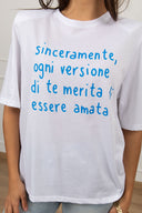 T-shirt "Sinceramente" con spallina imbottita Susy Mix