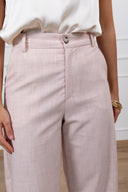 Pantalone barrel-fit in tessuto fiammato ViCOLO