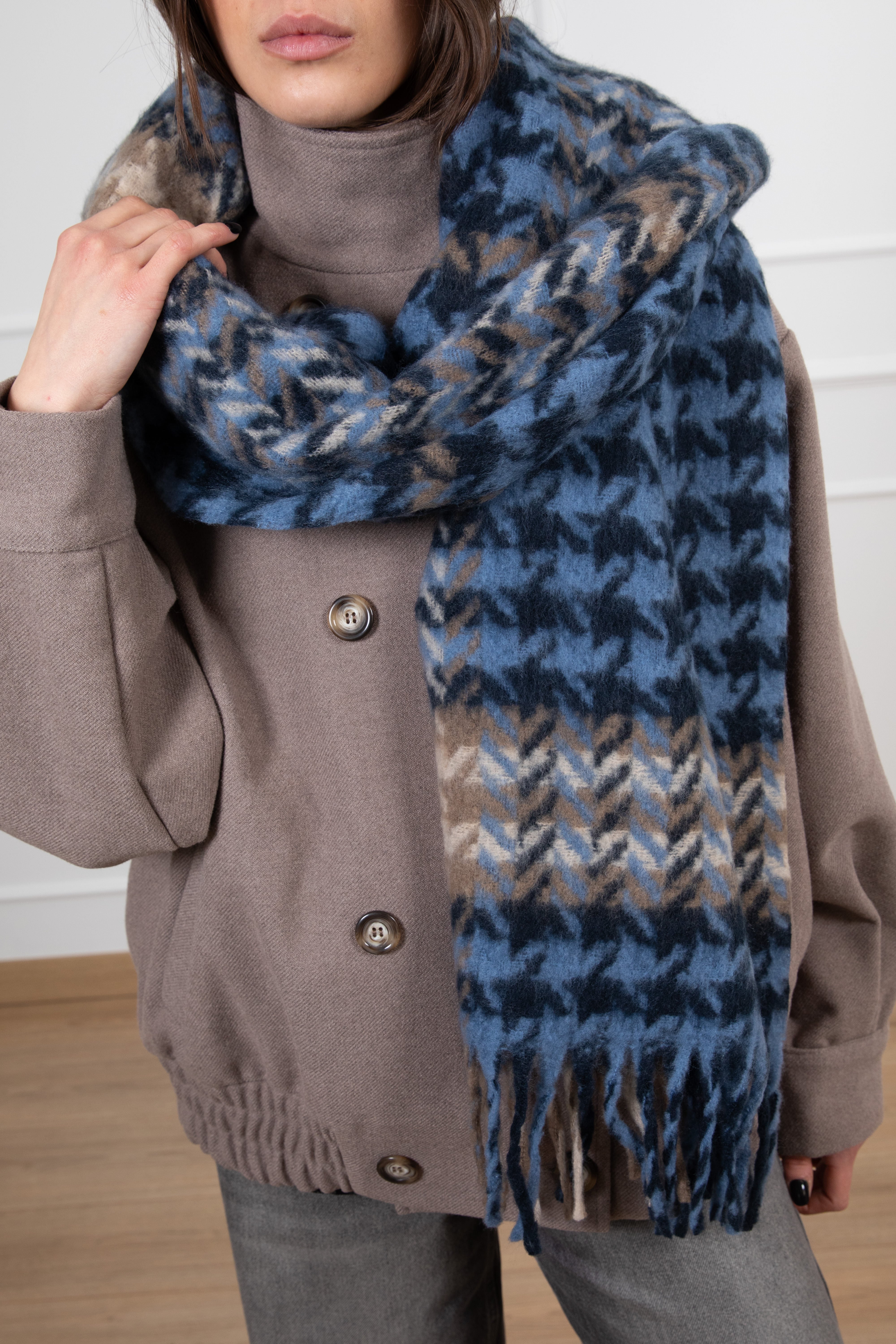 Sciarpa pied de poule Susy Mix