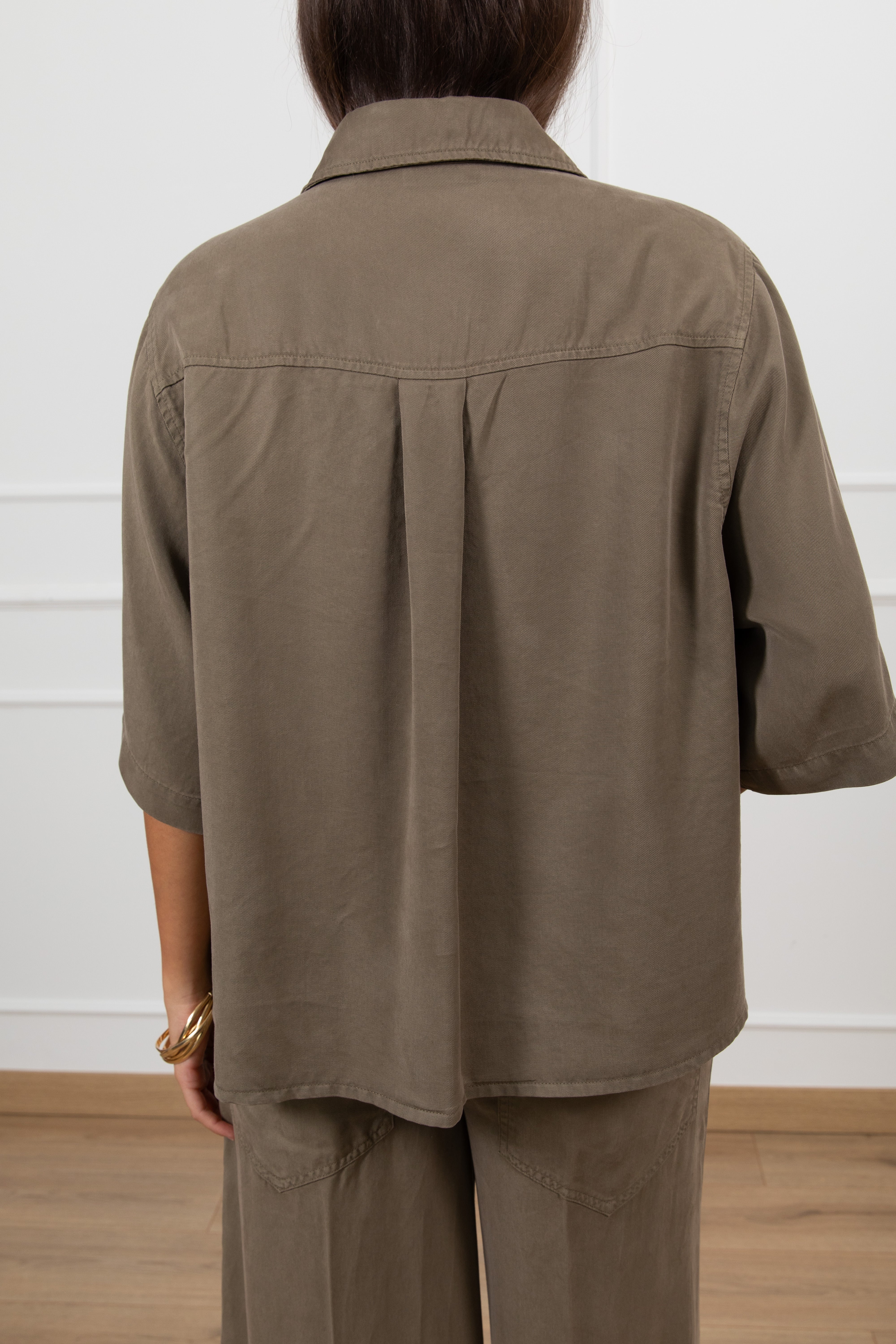 Camicia manica corta in lyocell Dixie