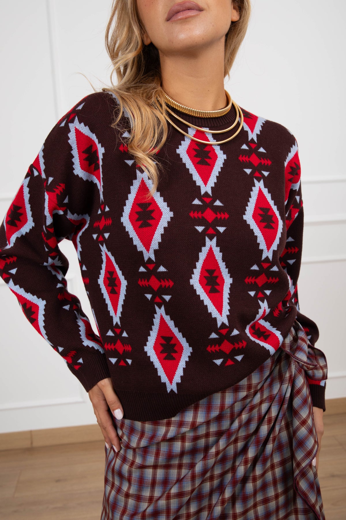 Maglia fantasia ikat Tensione IN
