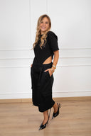 Body t-shirt con spallina imbottita variante nero Tensione IN