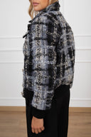 Giacchino in tweed con tasche e bottoni oro Tensione IN