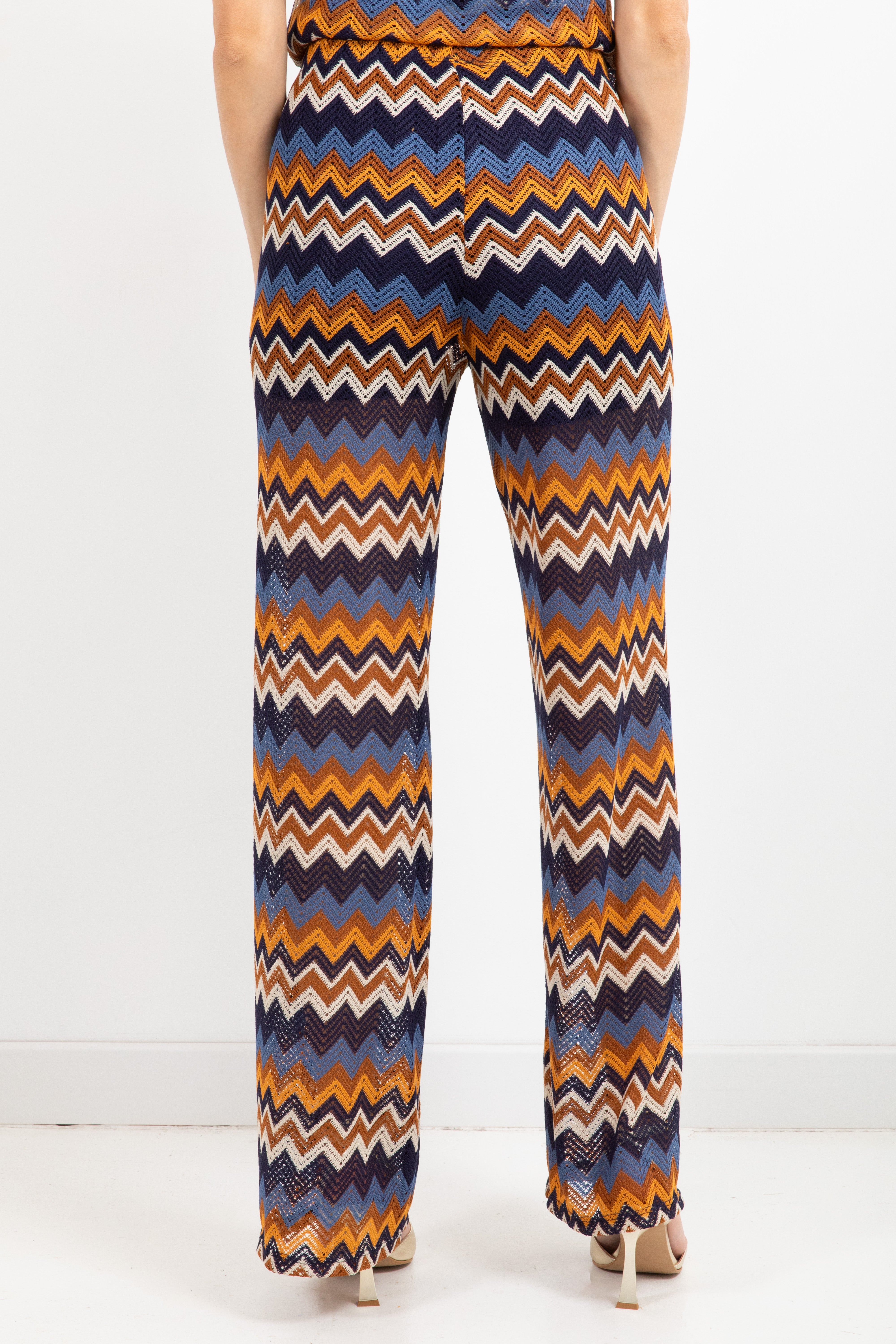Pantalone motivo zig-zag con elastico Susy Mix