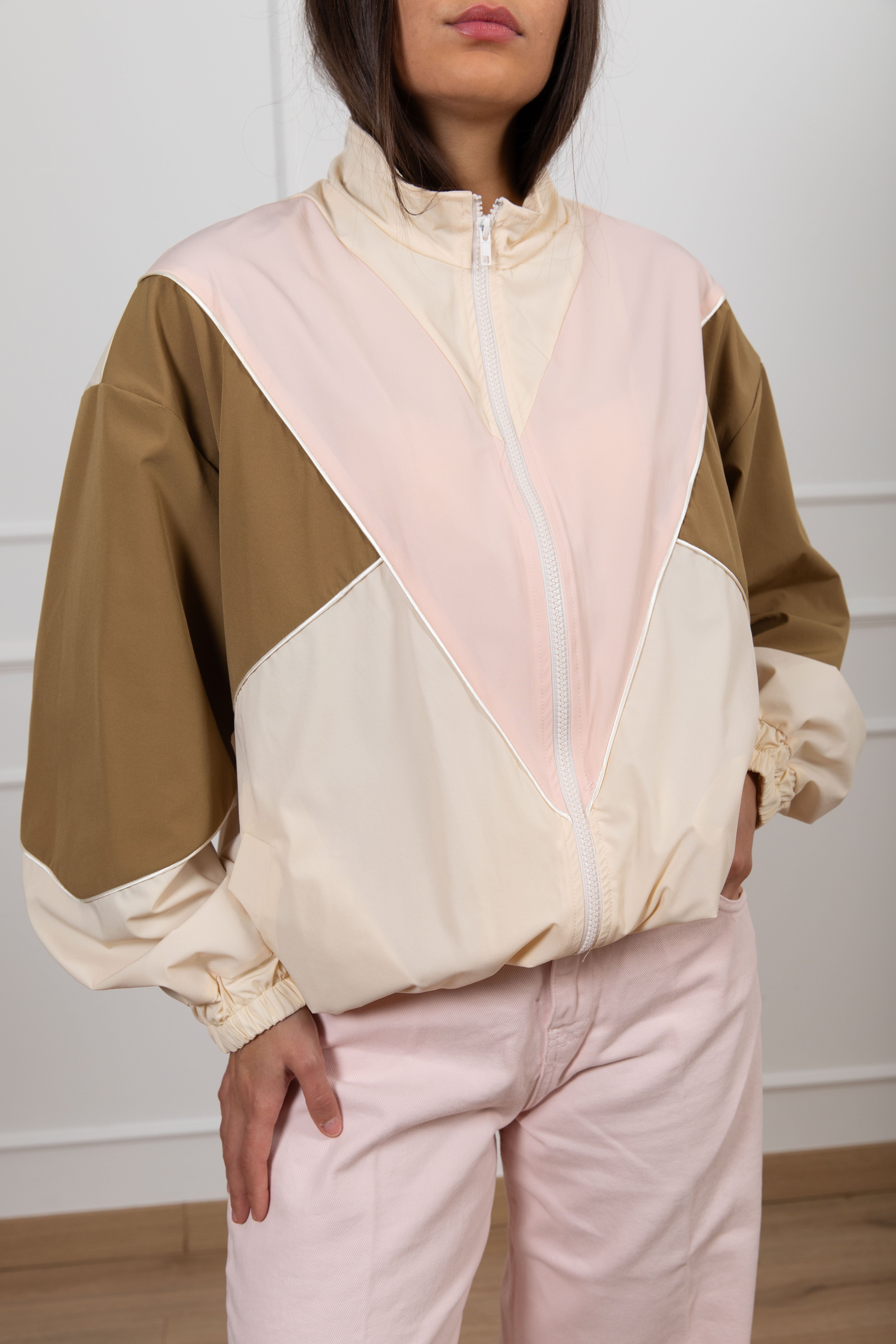 Bomber con motivo geometrico ViCOLO