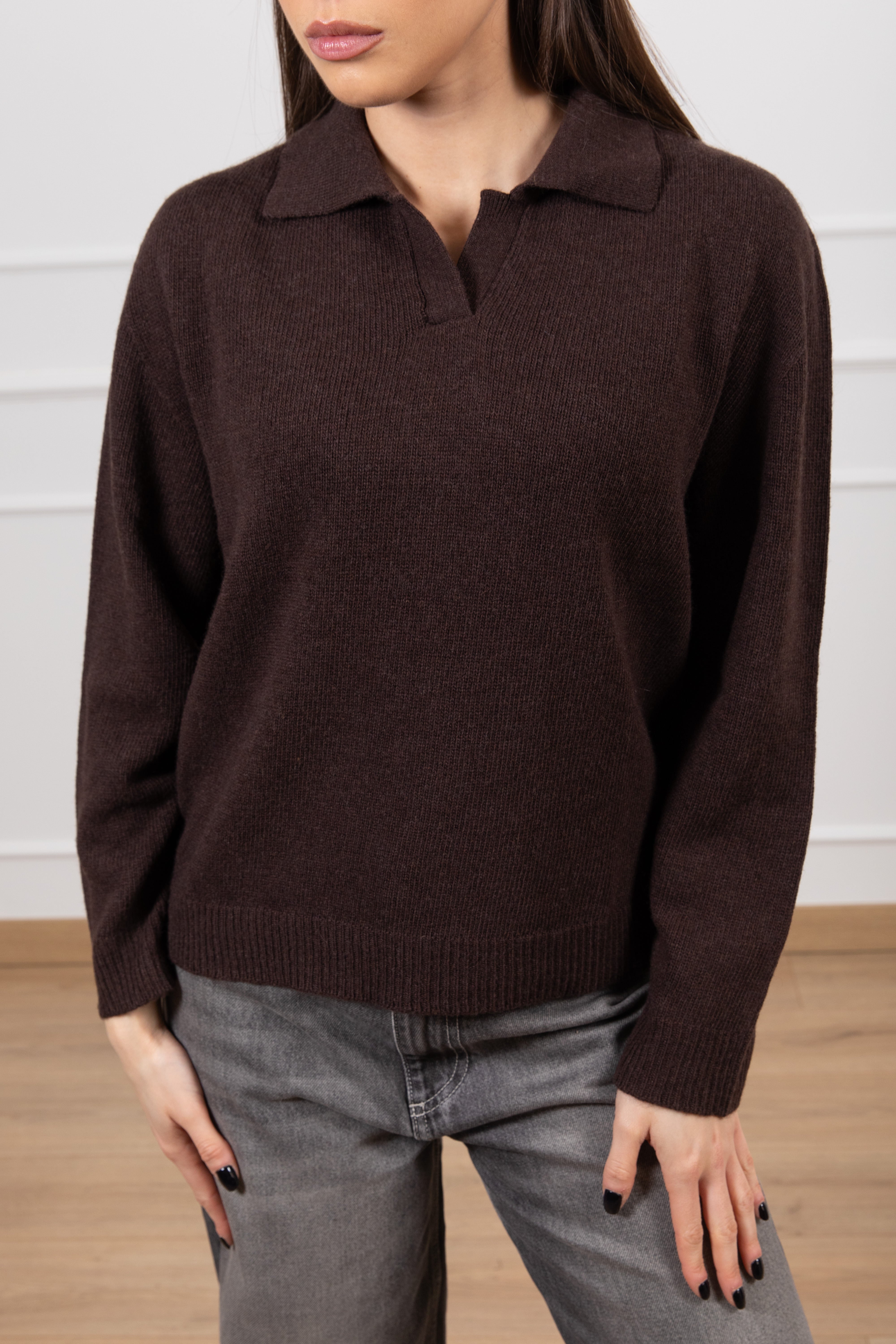 Polo in lana e cashmere ViCOLO