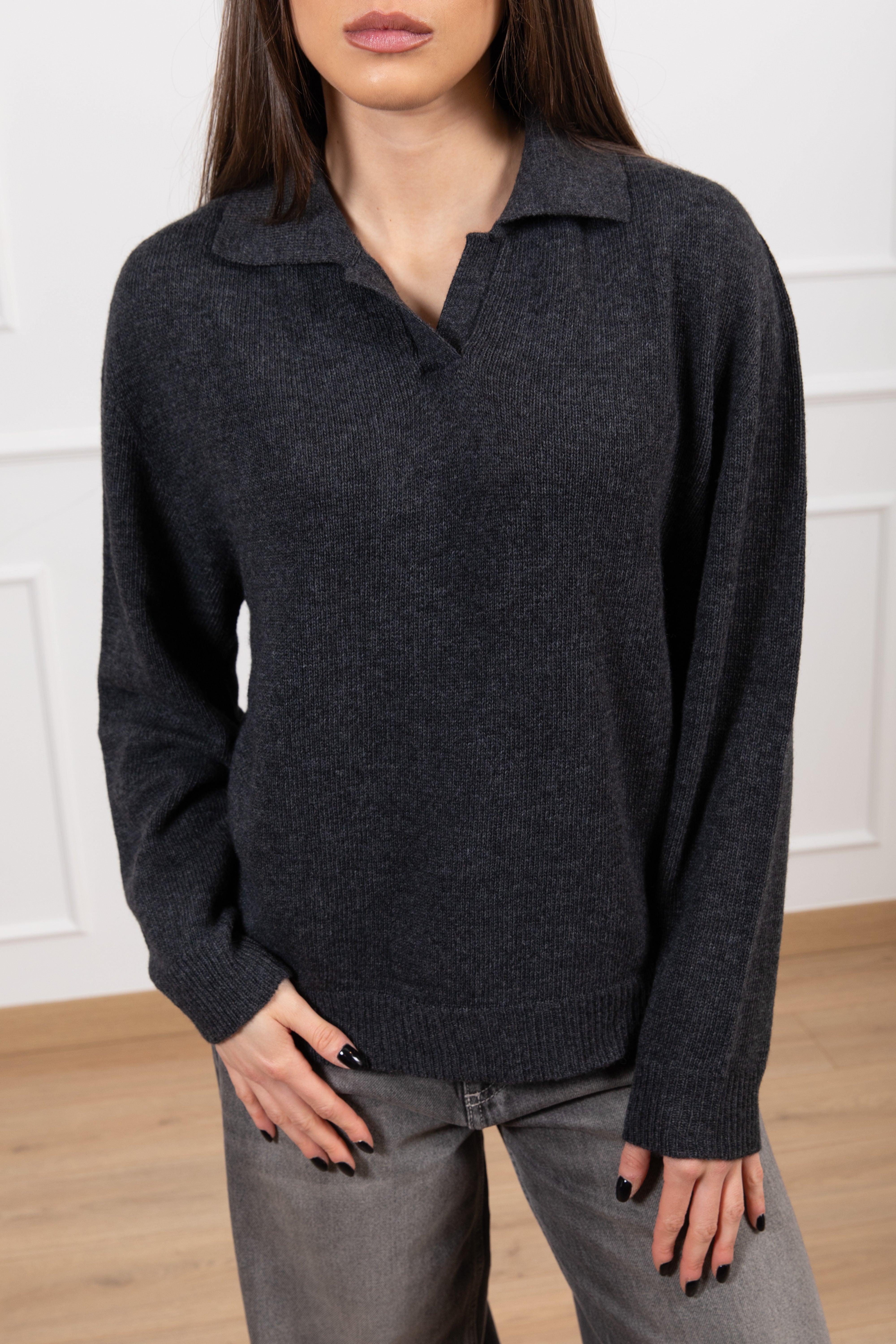 Polo in lana e cashmere ViCOLO