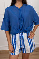 Camicia in cotone e seta ViCOLO