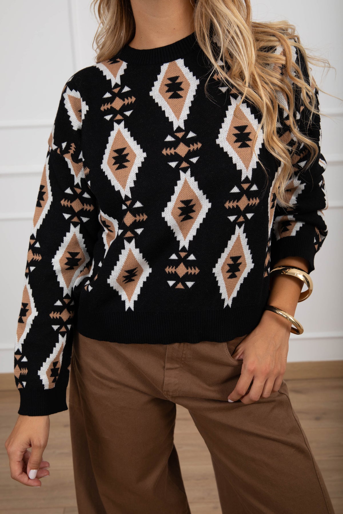 Maglia fantasia ikat Tensione IN
