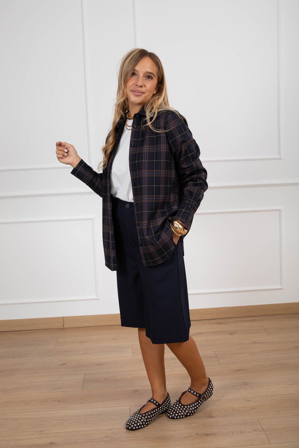 Camicia check in viscosa Susy Mix