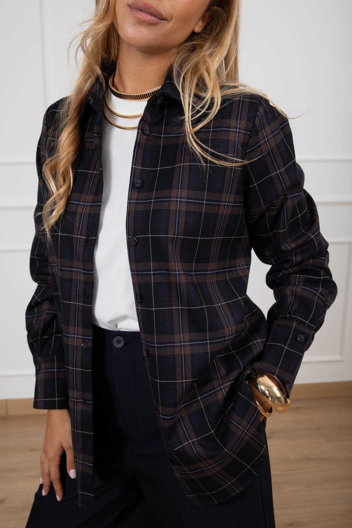 Camicia check in viscosa Susy Mix