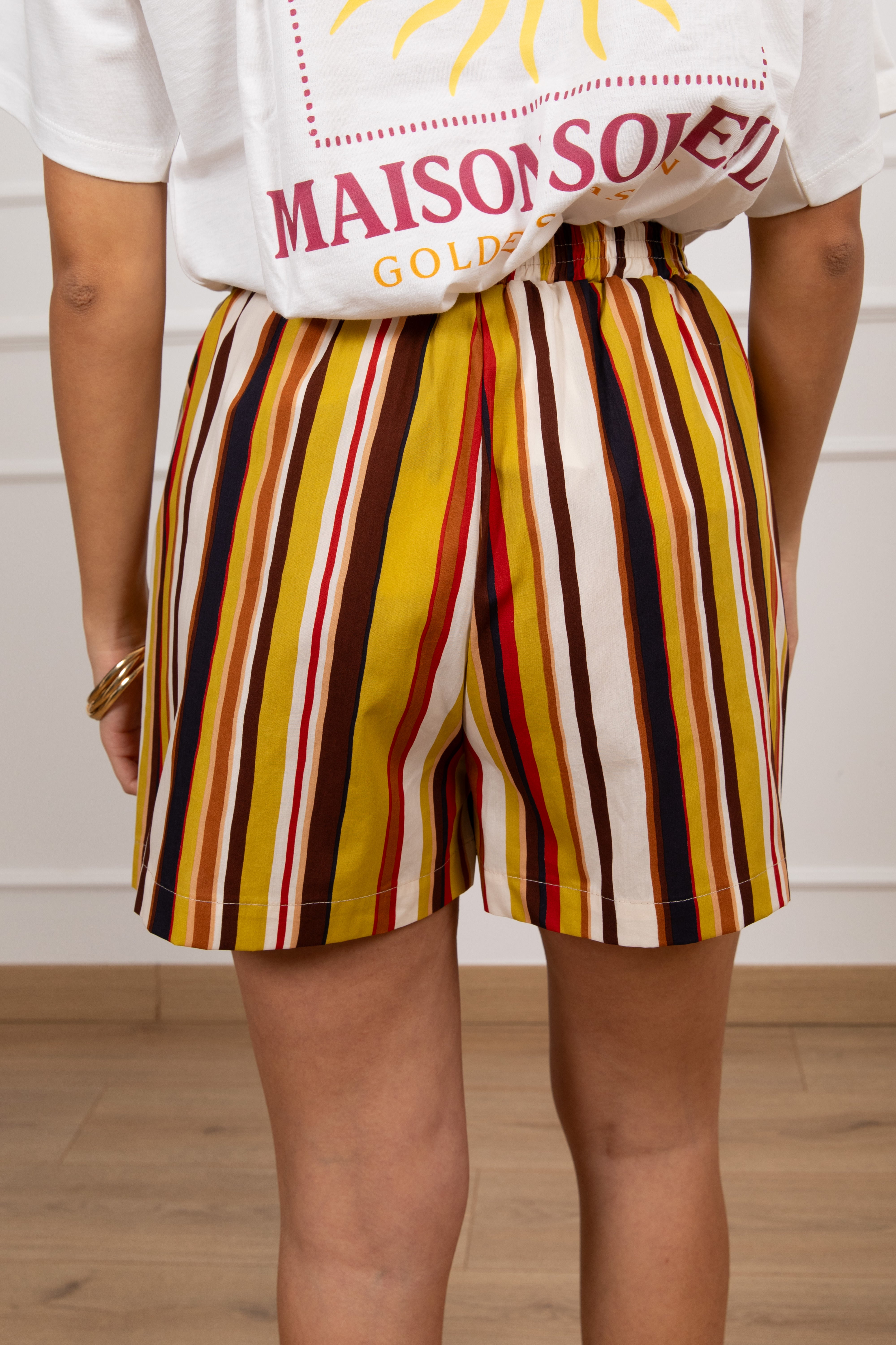 Shorts boxer a righe alternate multicolor ViCOLO