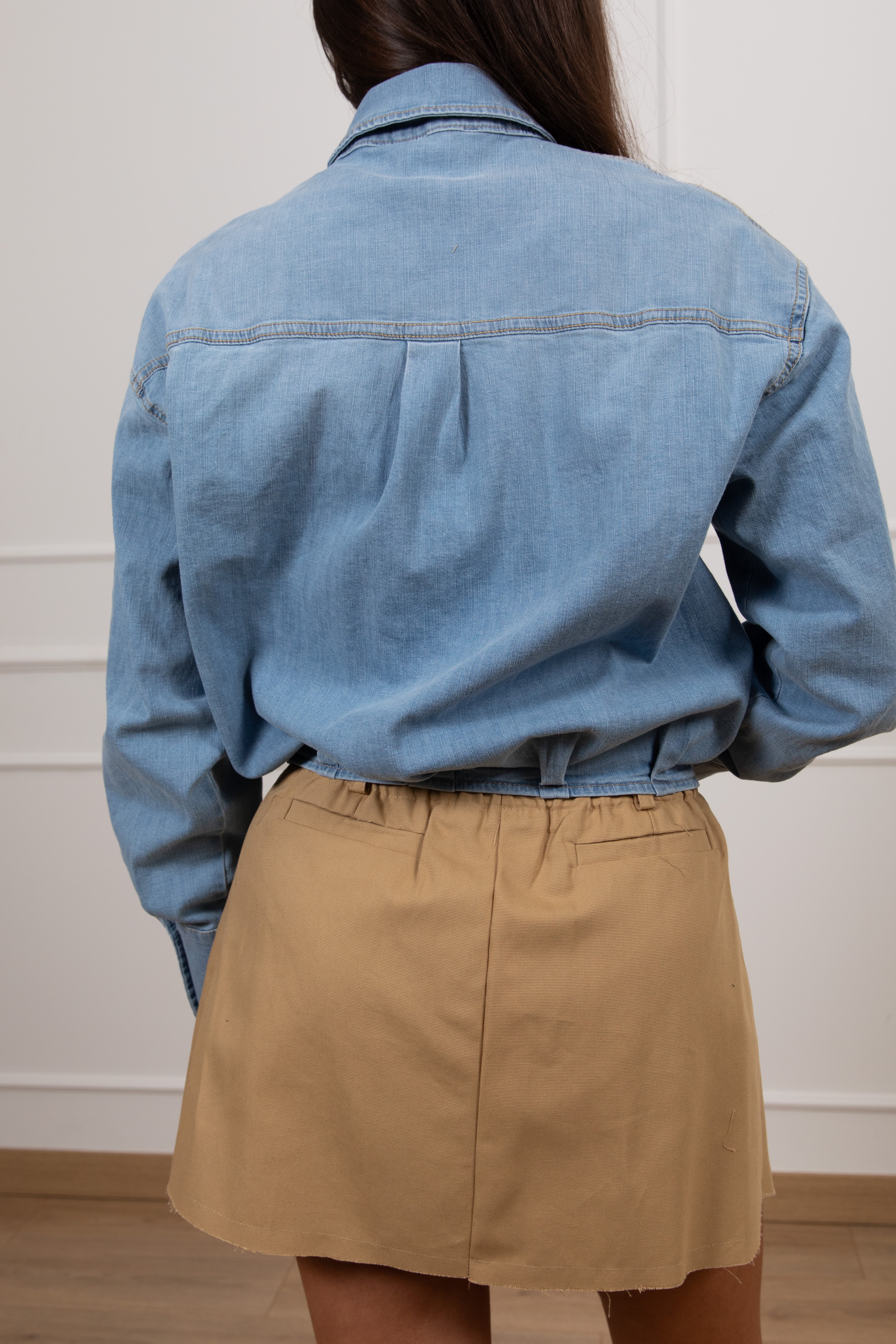 Camicia a palloncino in jeans ViCOLO