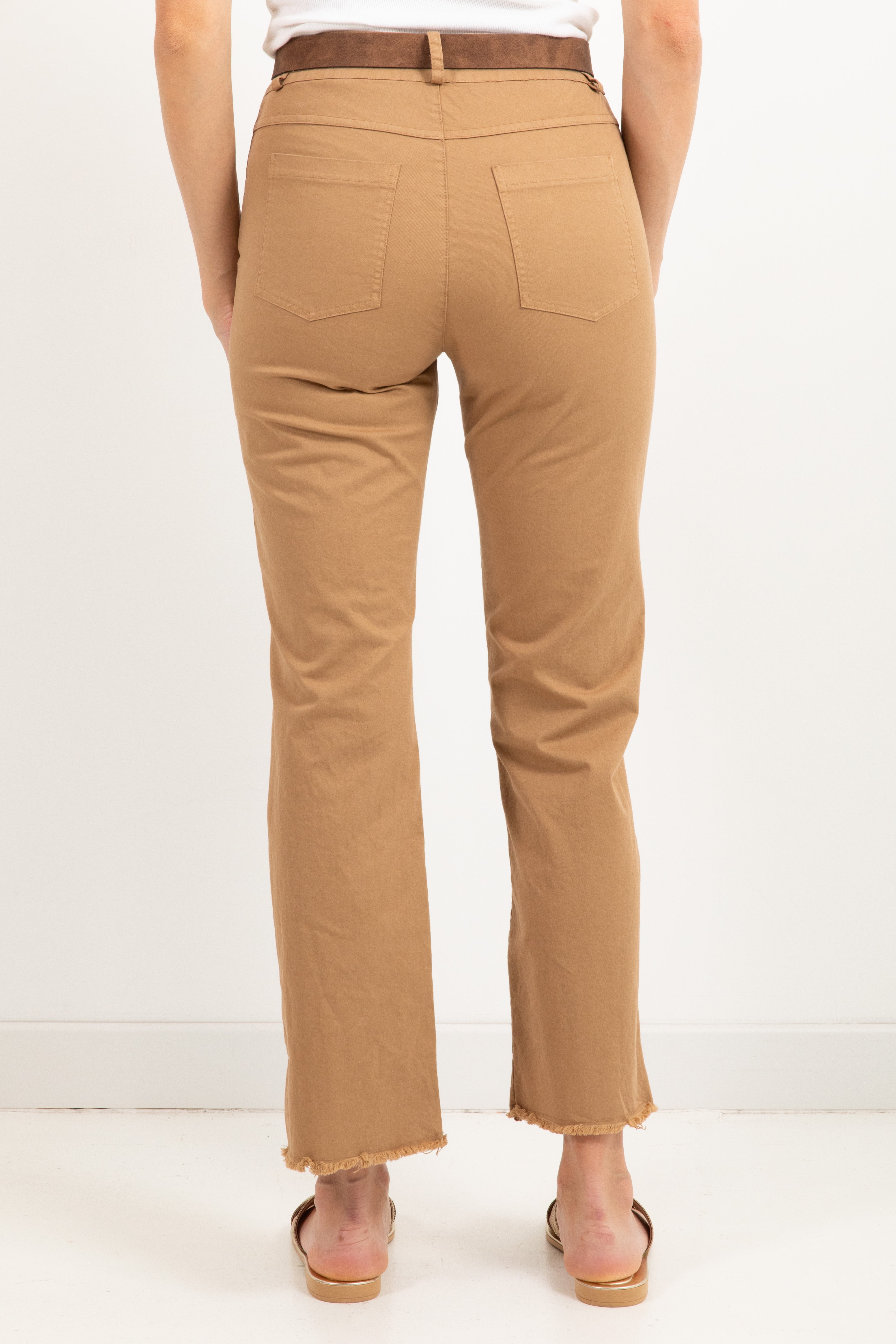 Pantalone sfrangiato a sigaretta in cotone Tensione IN