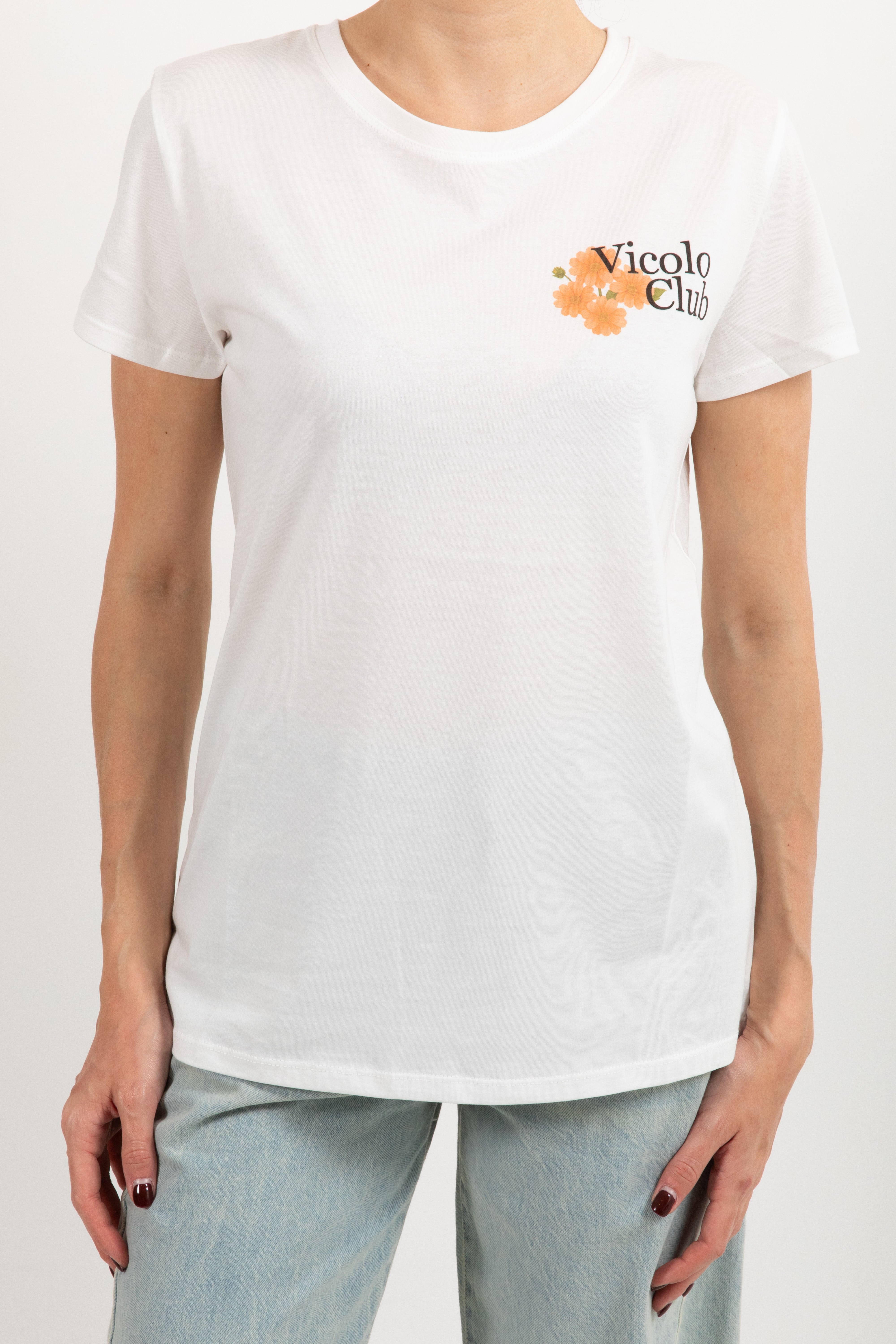 T-shirt "Club" flowers ViCOLO