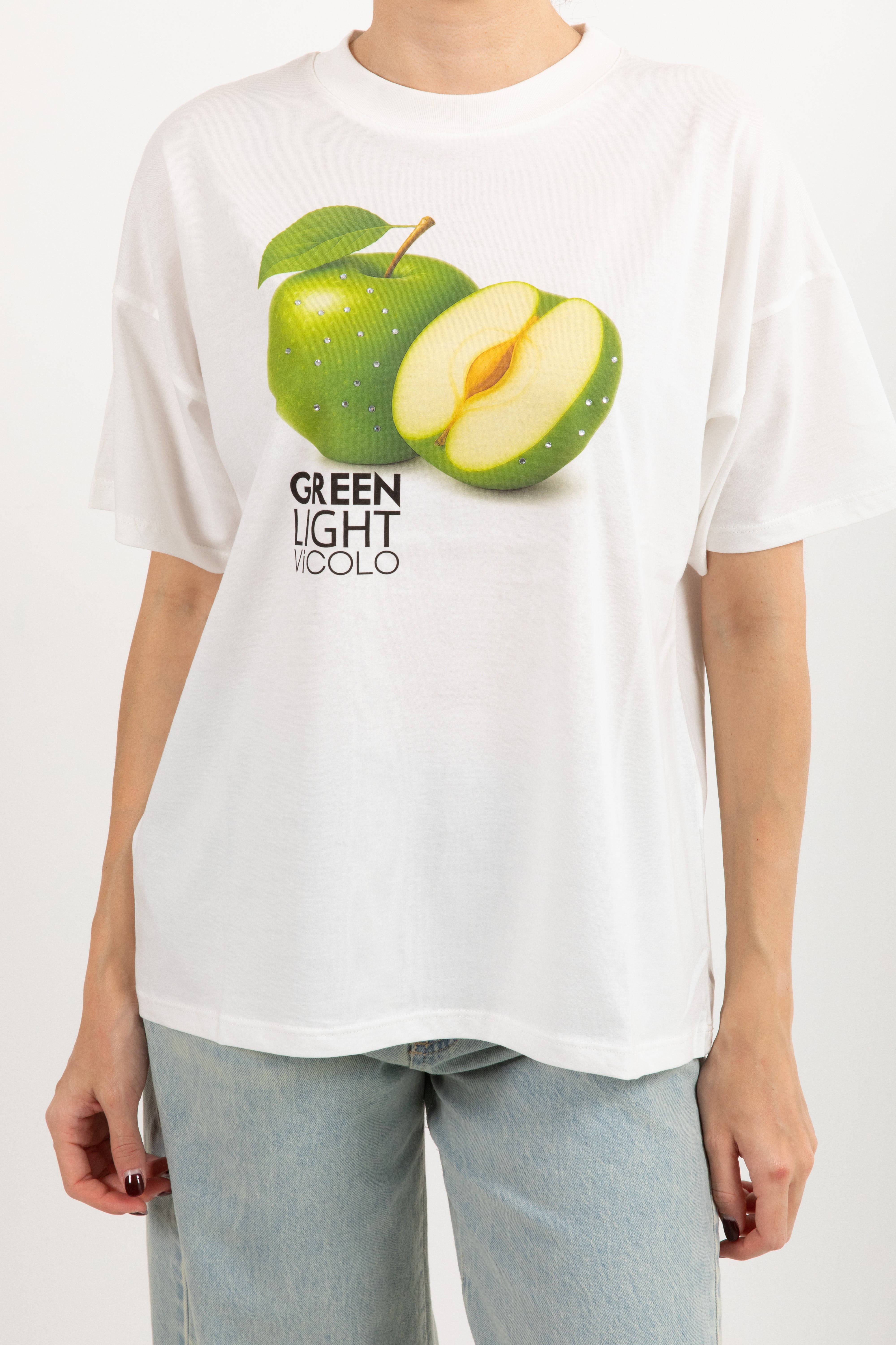 T-shirt over-size "Green light" ViCOLO