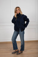 Bomber in scuba con alamari e tasche Susy Mix