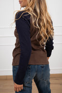 T-shirt a costine color-block Haveone