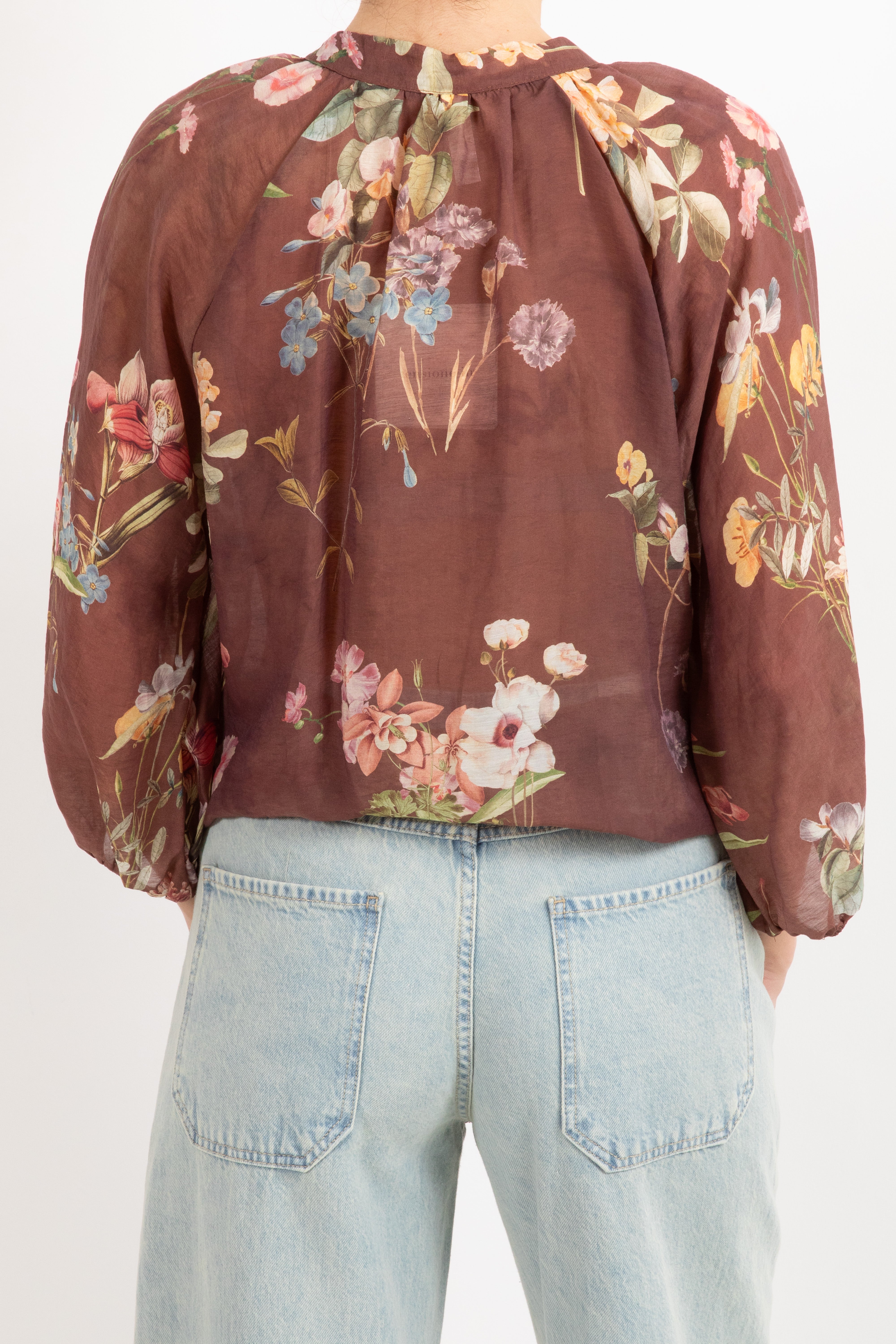Camicia in lyocell fantasia flowers Tensione IN