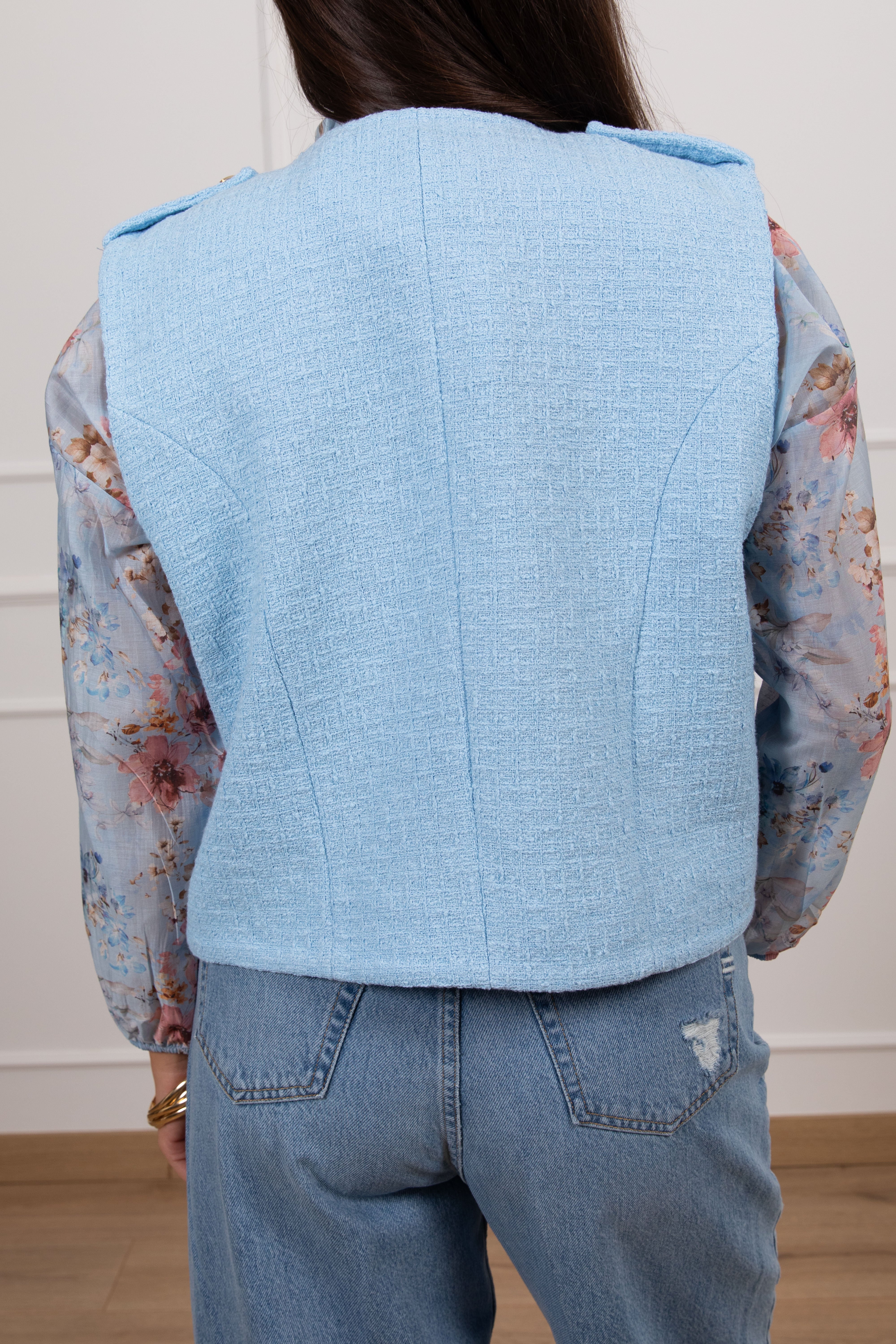 Gilet napoleon in tweed Tensione IN