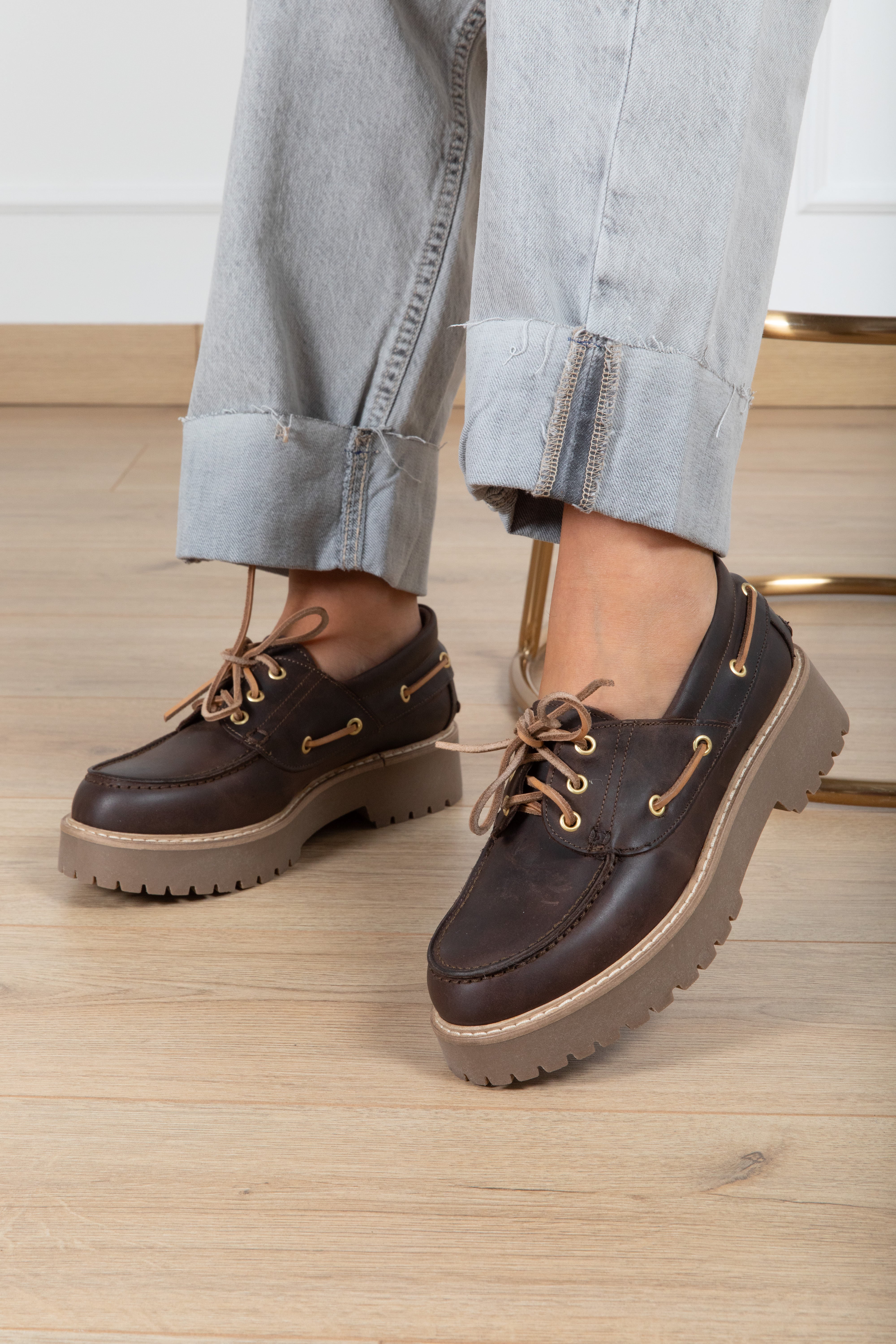 Mocassino barca con plateau Ovyé