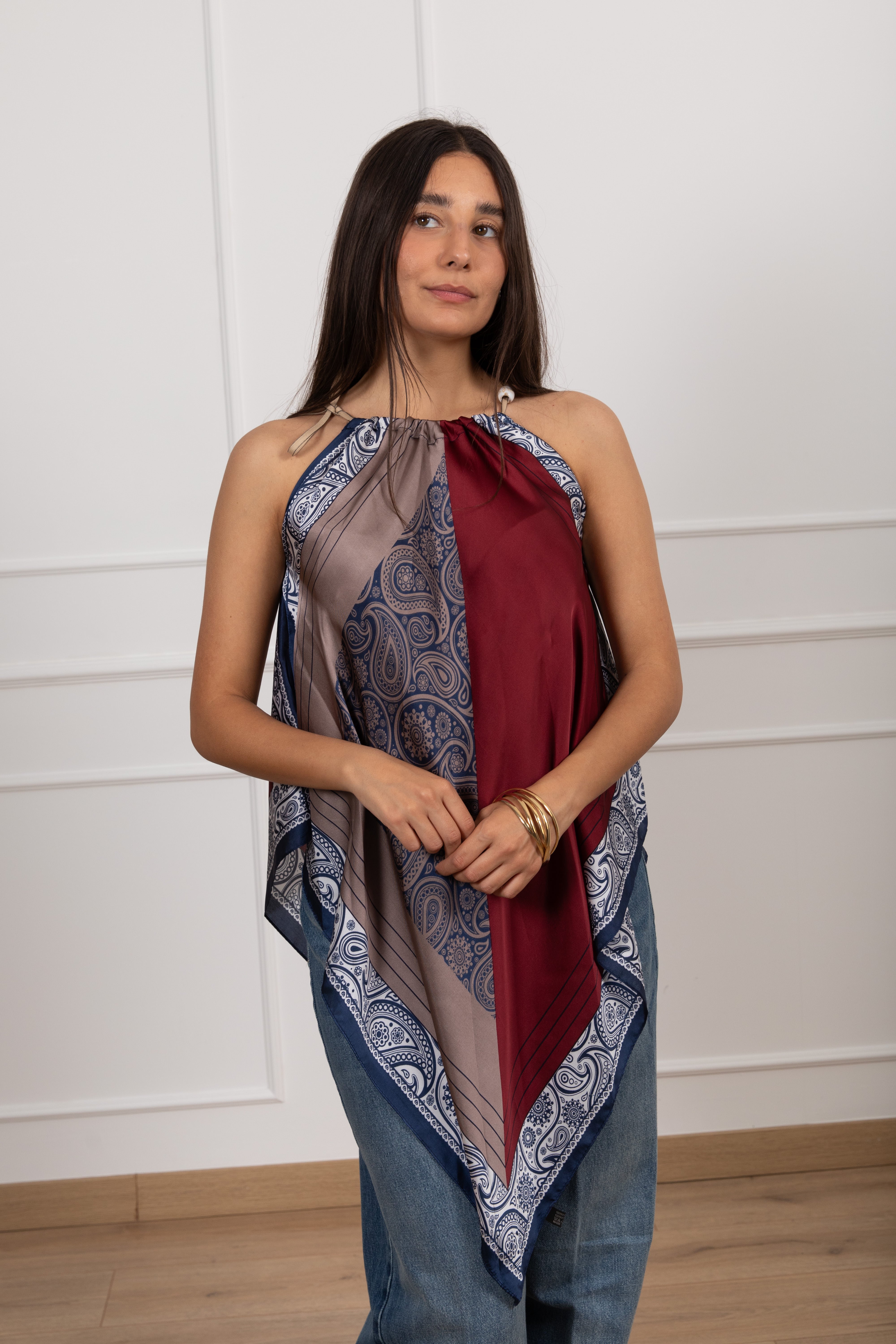 Top fazzoletto fantasia bandana ViCOLO