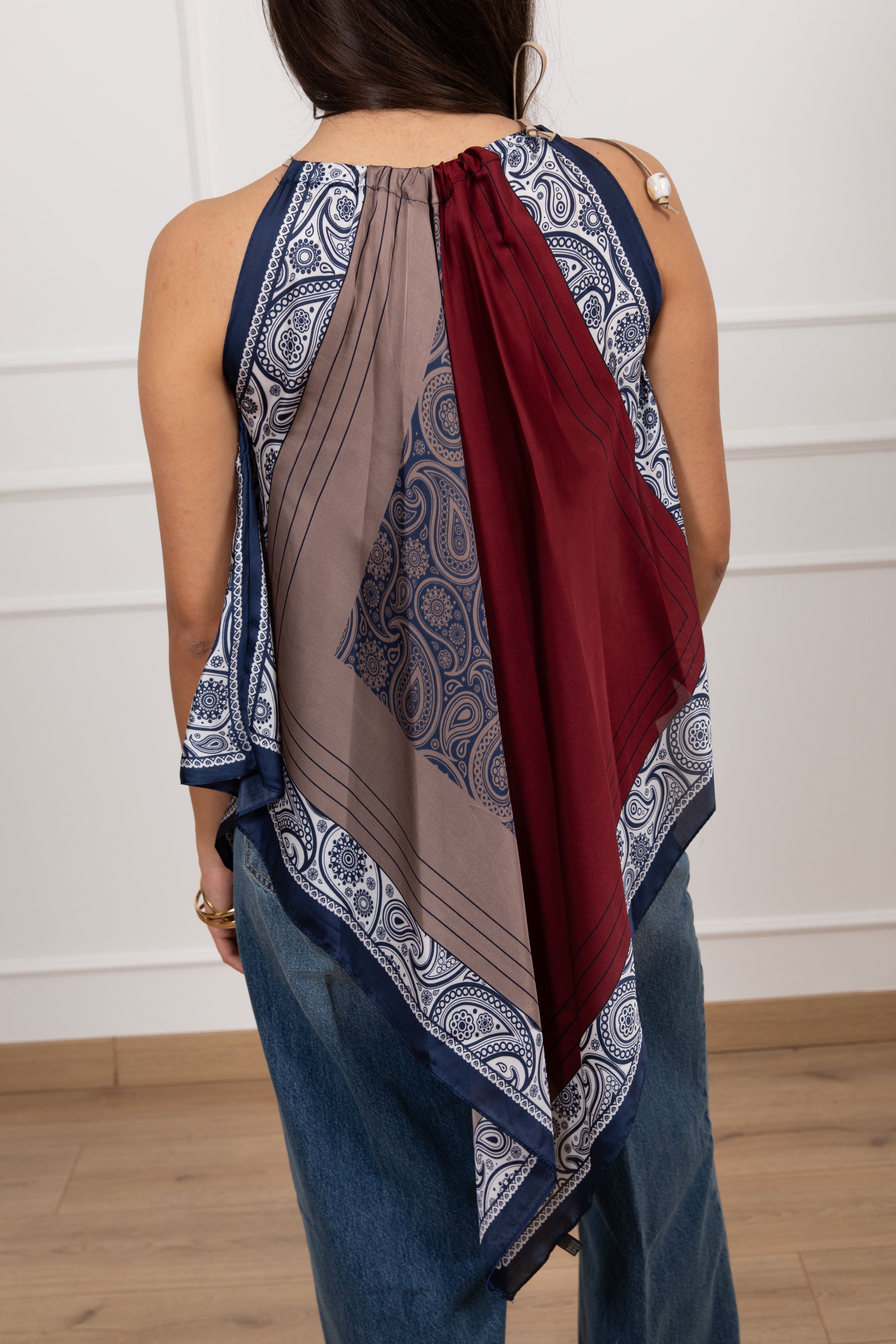 Top fazzoletto fantasia bandana ViCOLO
