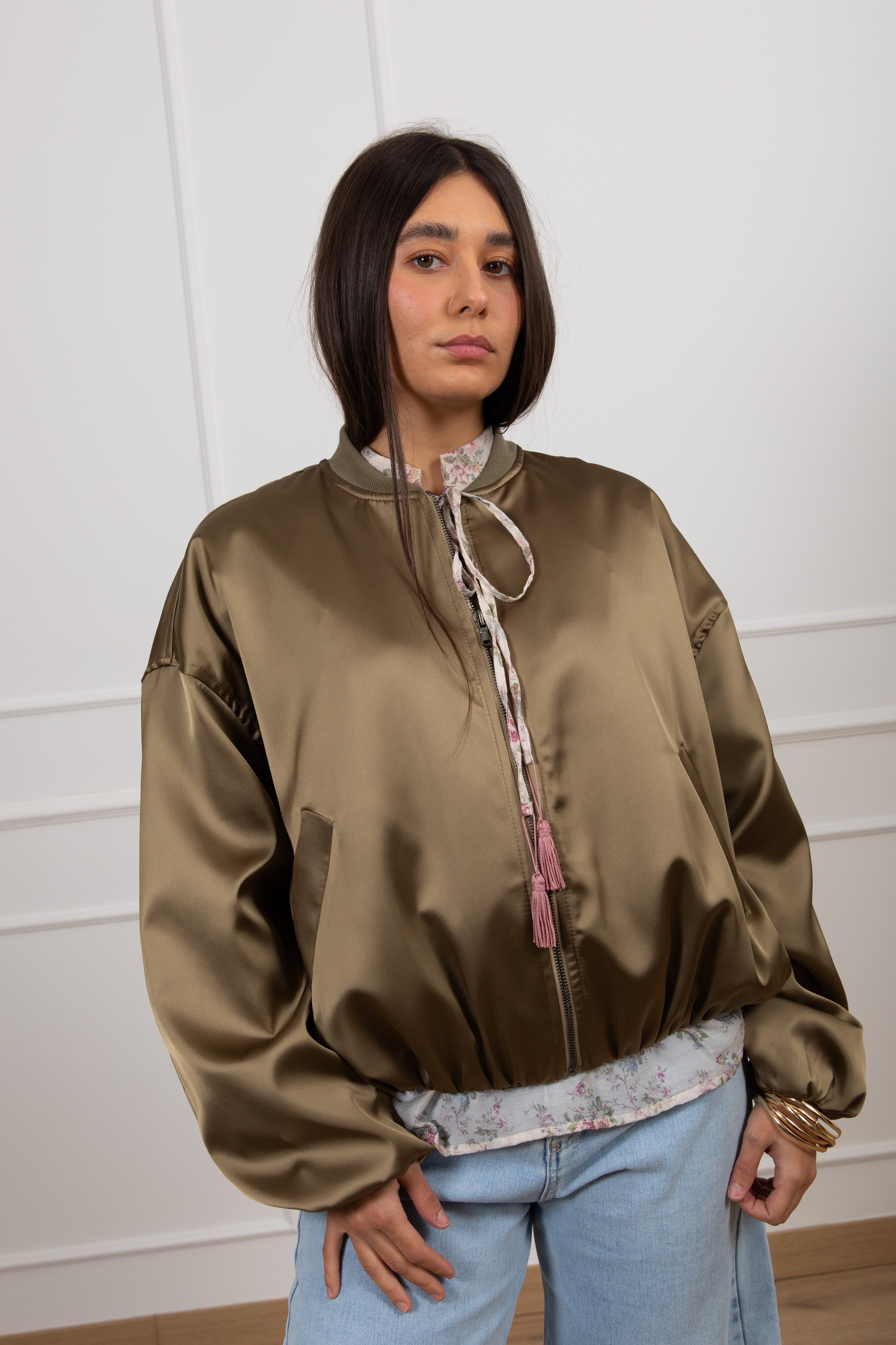 Bomber in raso Susy Mix