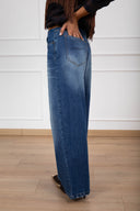 Jeans con cintura fibbia cuoio Tensione IN