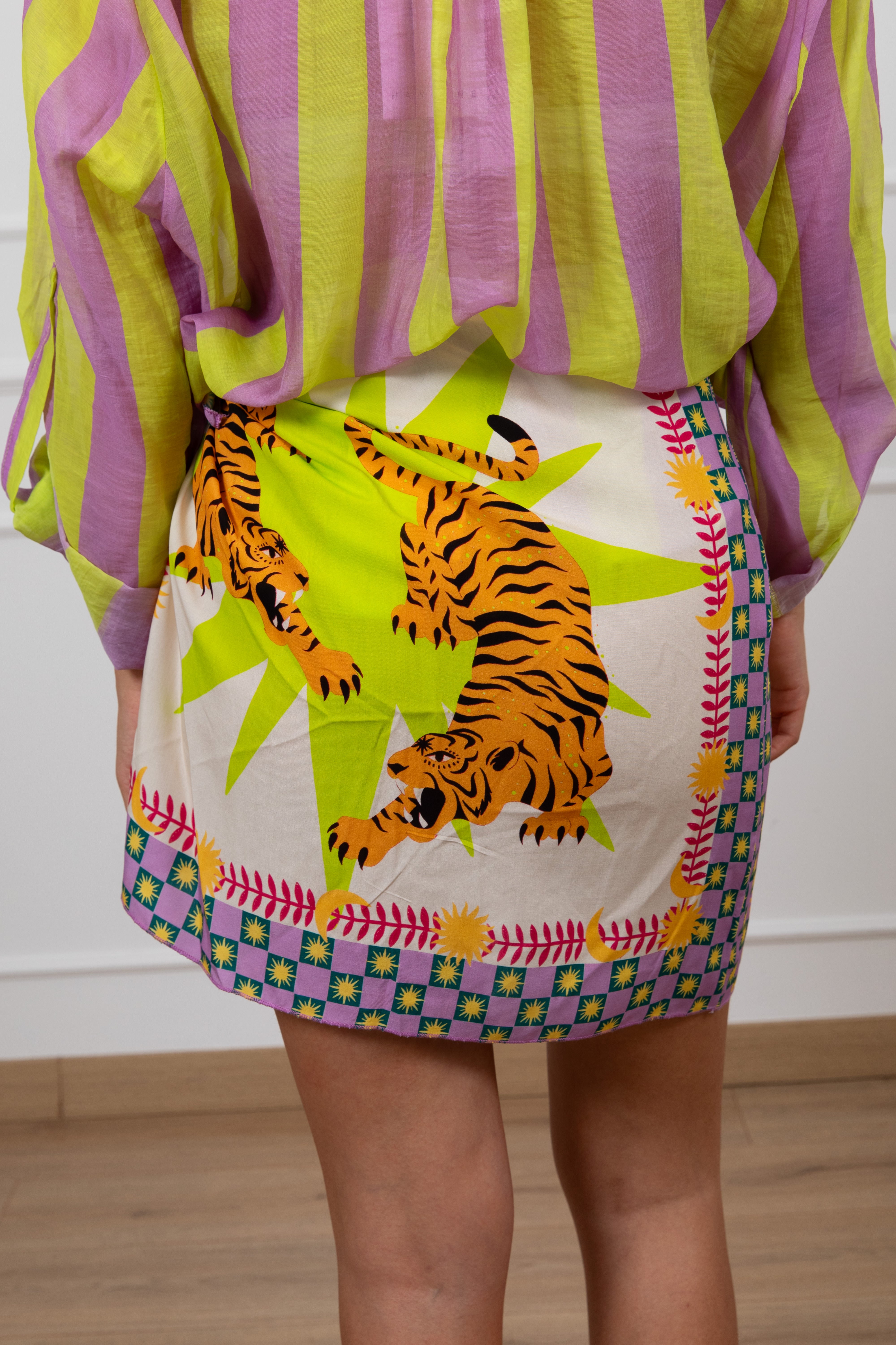 PRE-ORDER 15/06 Gonna corta pareo fantasia tiger Haveone