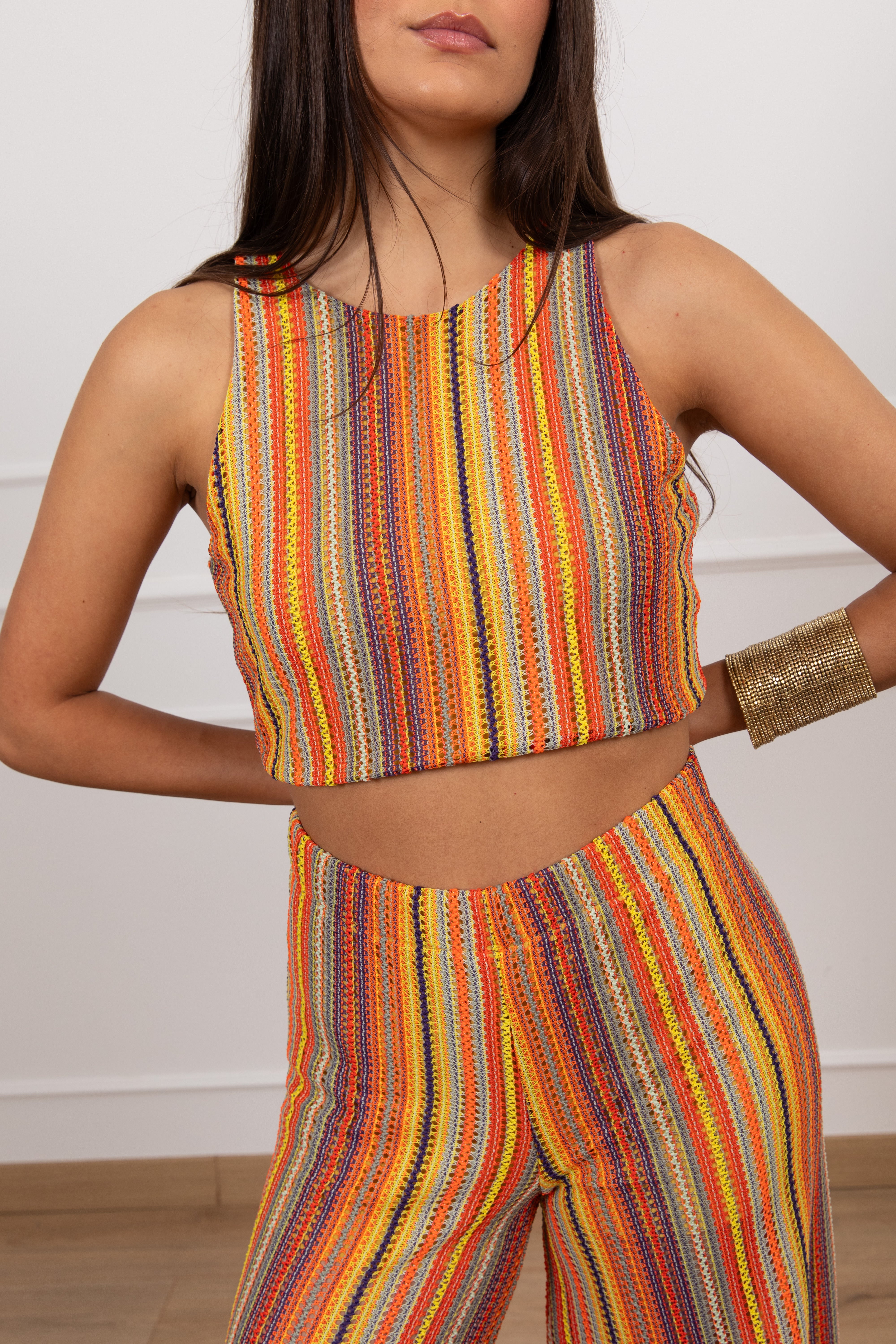 Top a righe multicolor Haveone