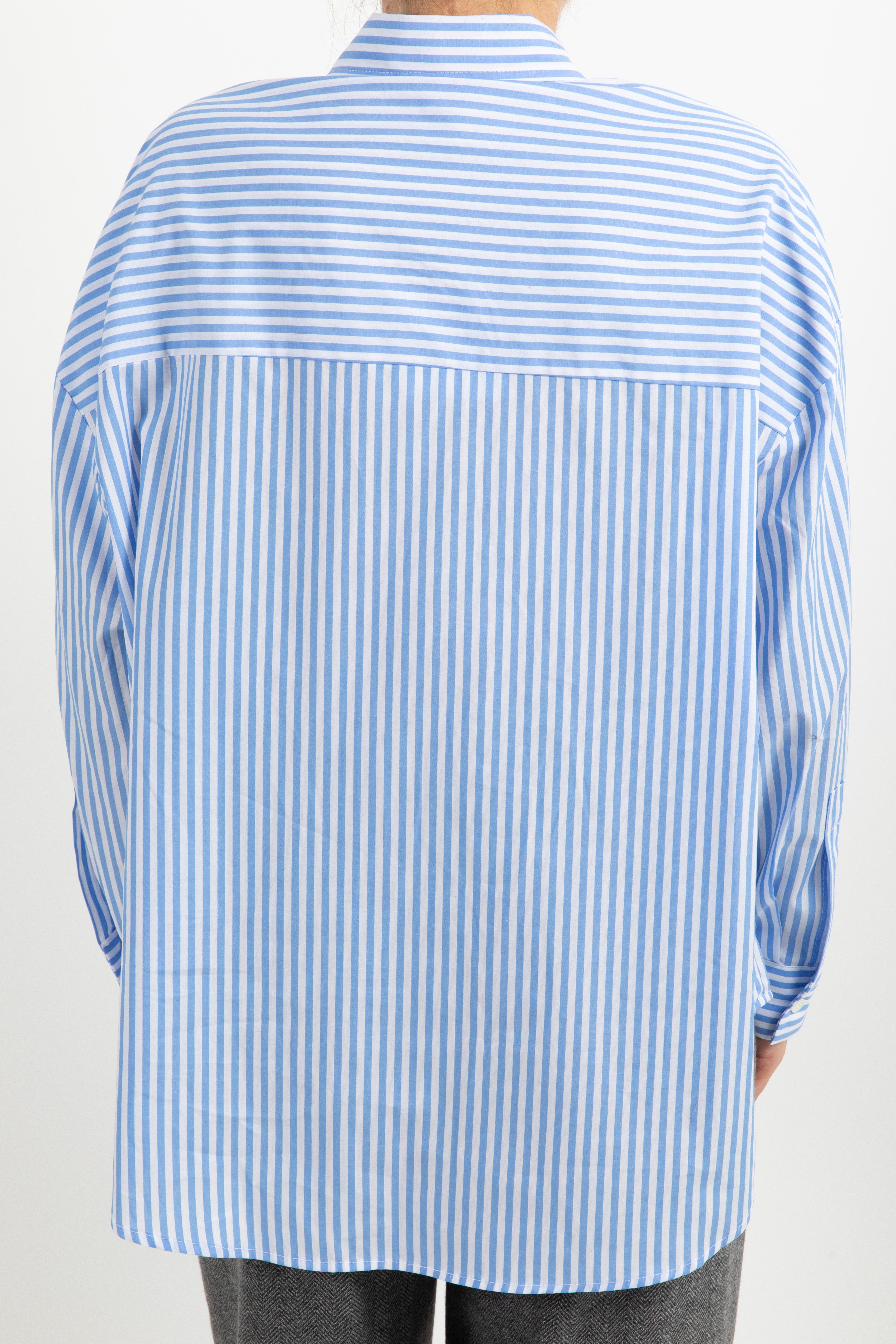 Camicia bacchettata con fiocco pietre ViCOLO