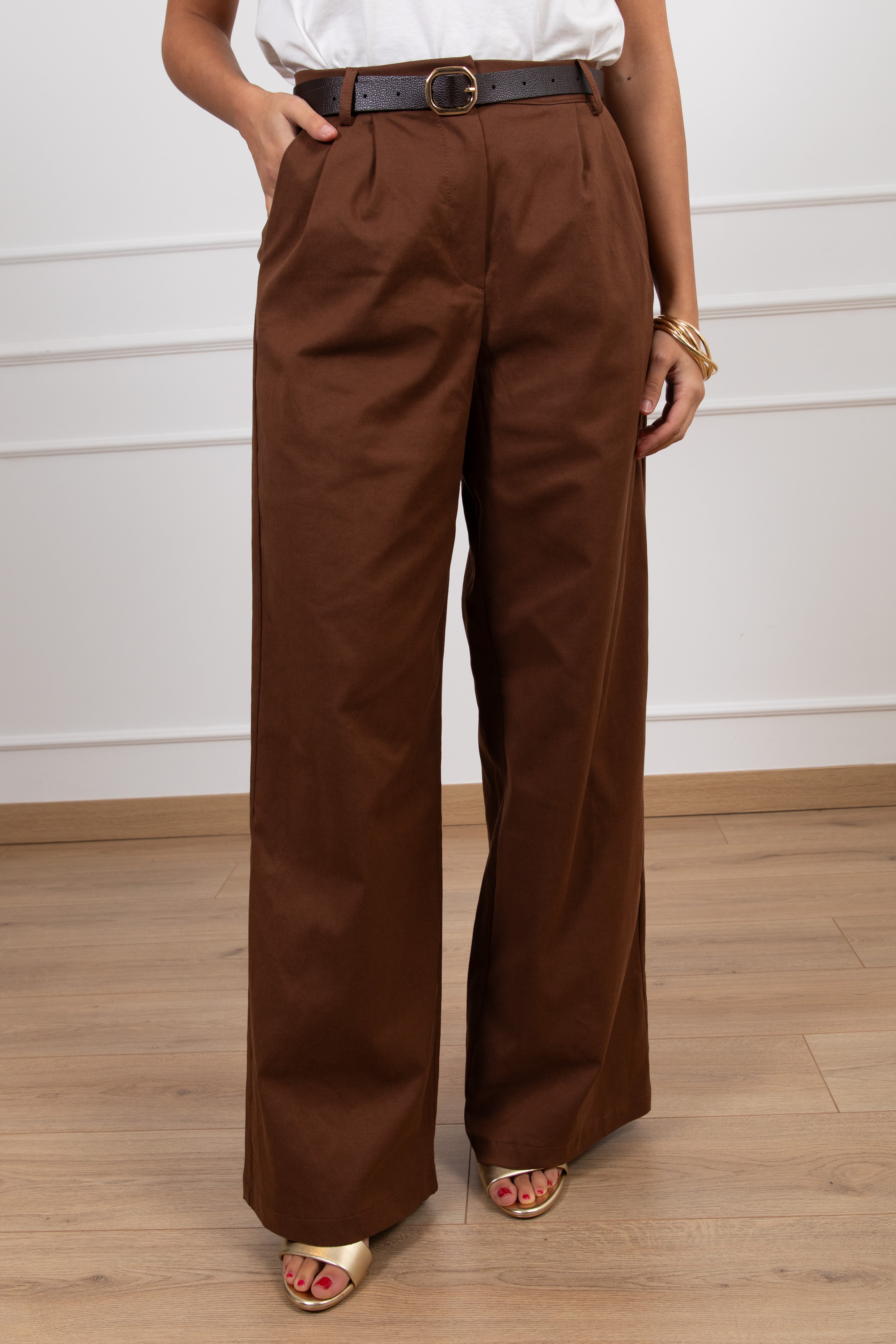 Pantalone gamba dritta con pinces ViCOLO