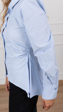 Camicia con arricciatura e spallina imbottita Haveone