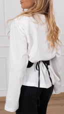 T-shirt con fusciacca in raso variante nero Haveone