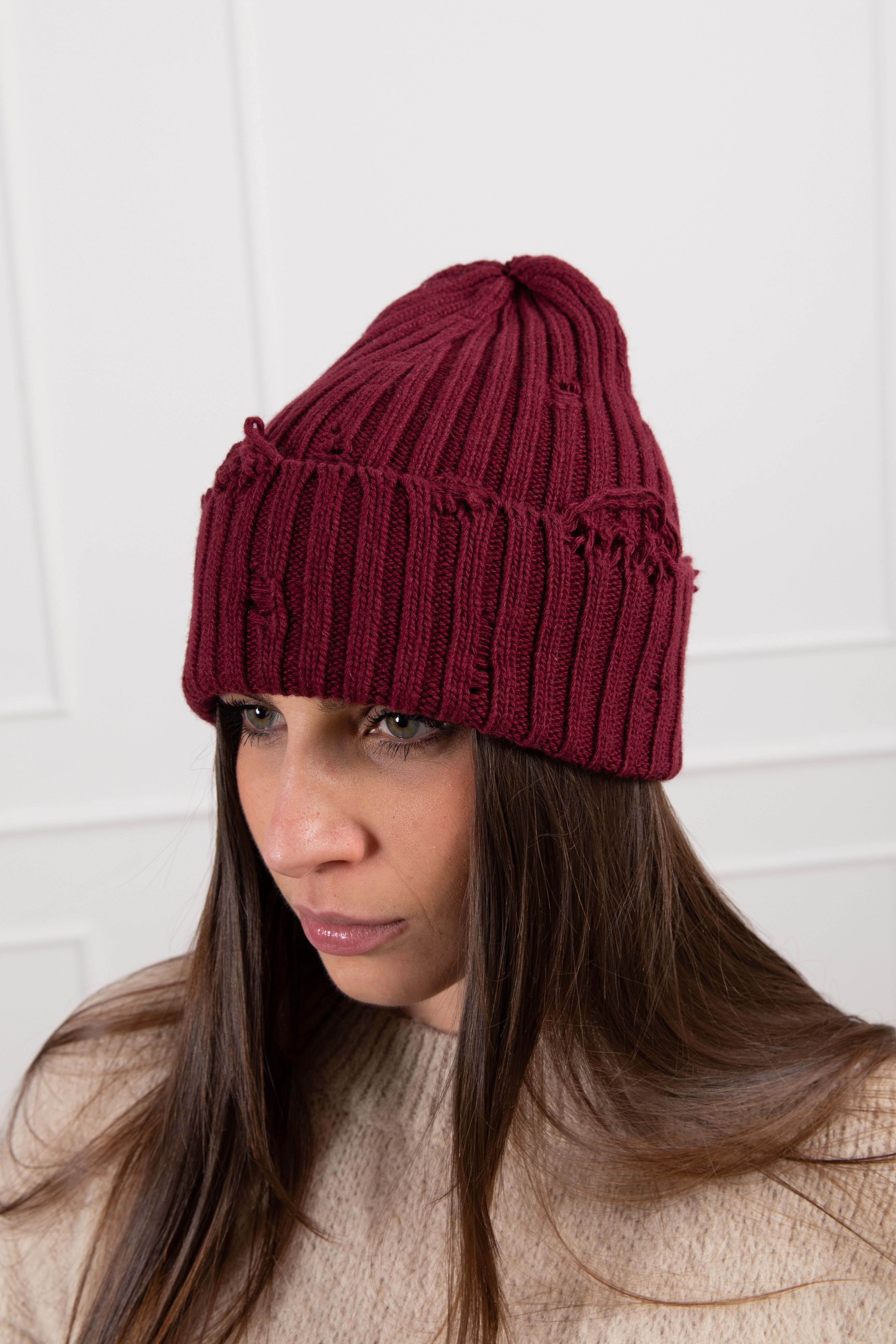 Cappello a coste con rotture ViCOLO