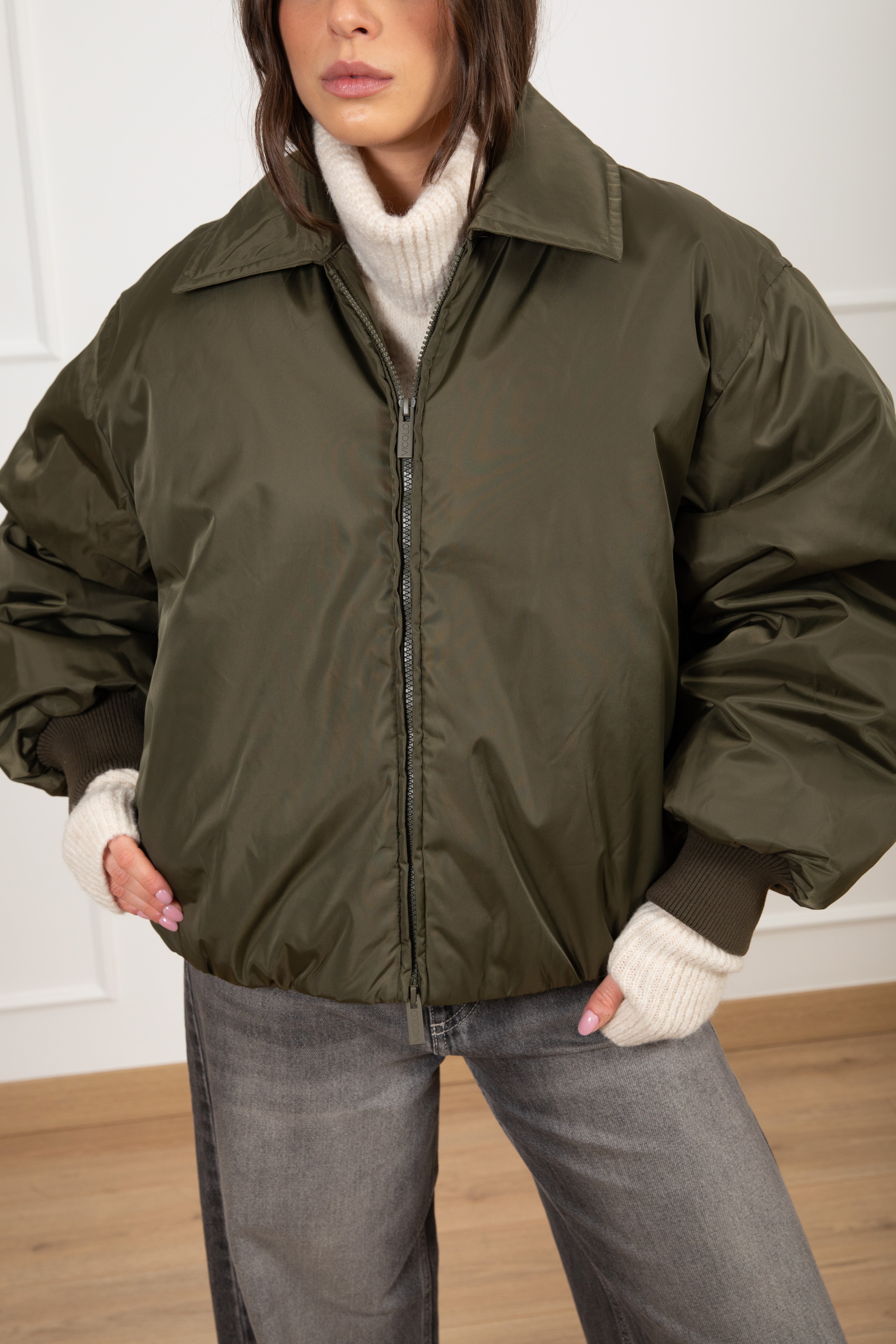 Bomber in vera piuma ViCOLO