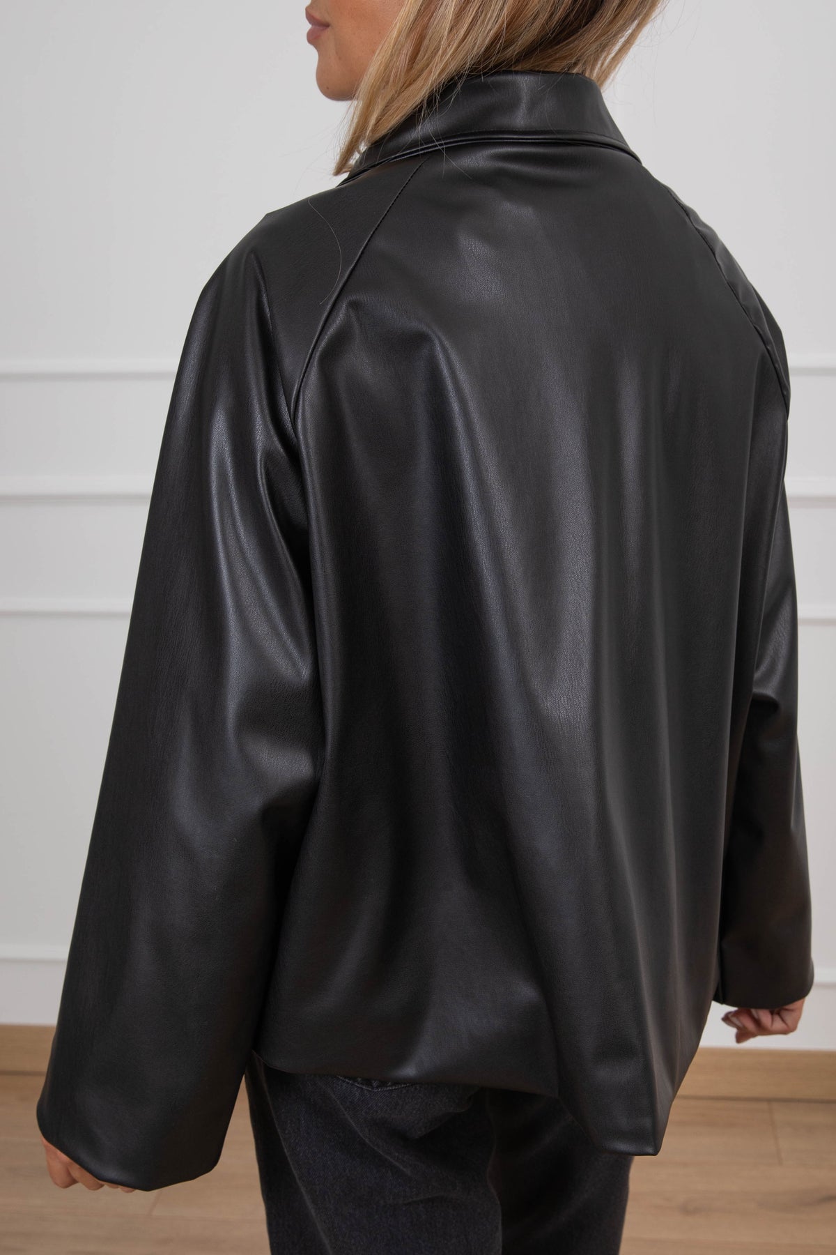 Field jacket in eco-pelle ViCOLO