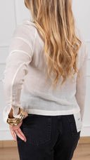 Camicia con rouches variante burro Haveone