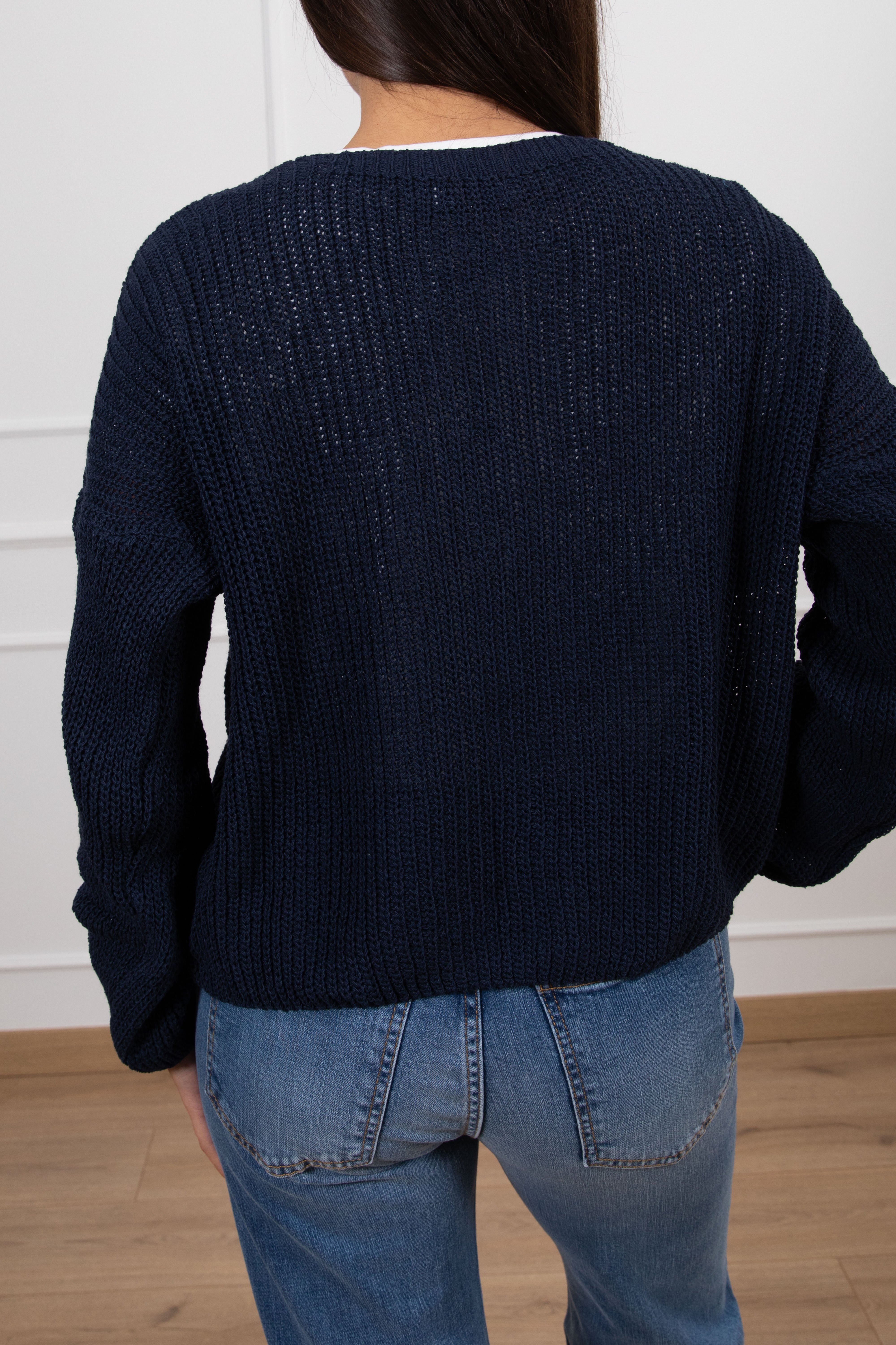 Cardigan con bottoni gioiello Susy Mix