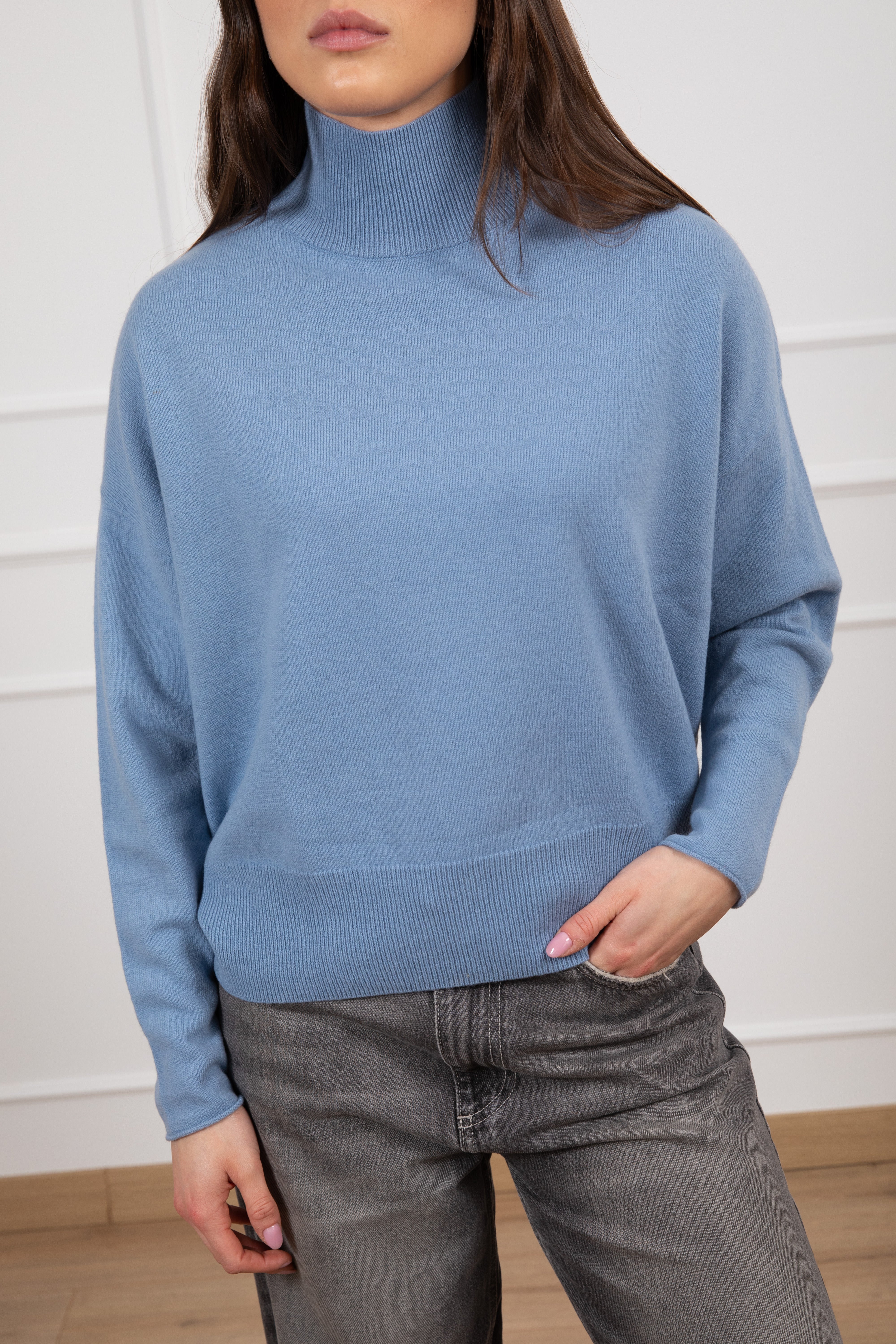 Pull mezzo-collo 100% lana ViCOLO