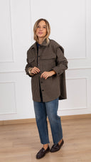 Giacca-camicia check in lana ViCOLO