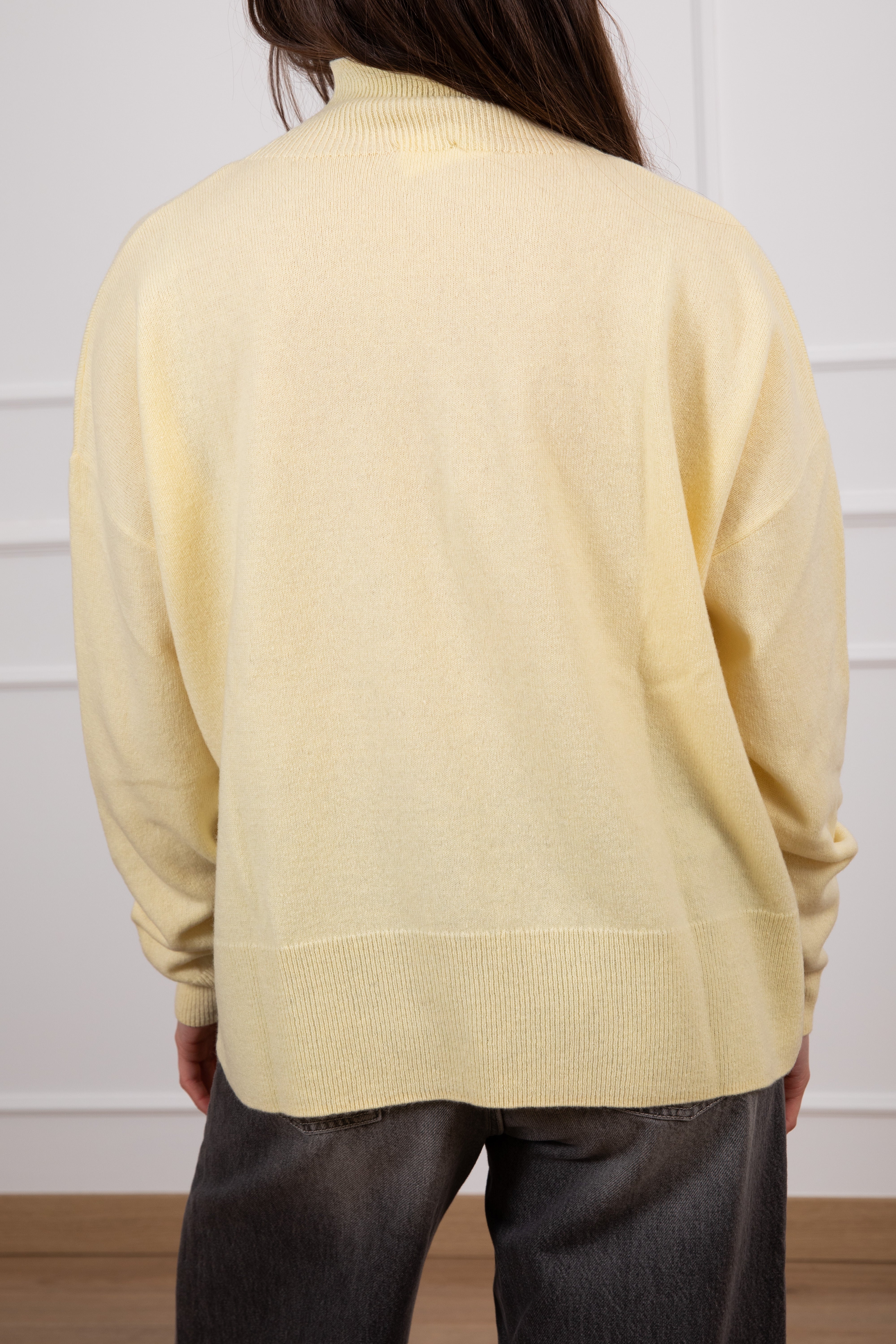 Pull mezzo-collo con cucitura frontale 100% lana ViCOLO