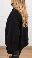 Felpa mezza zip variante nero Haveone
