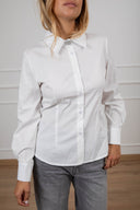 Camicia con bottone gioiello sul collo Susy Mix