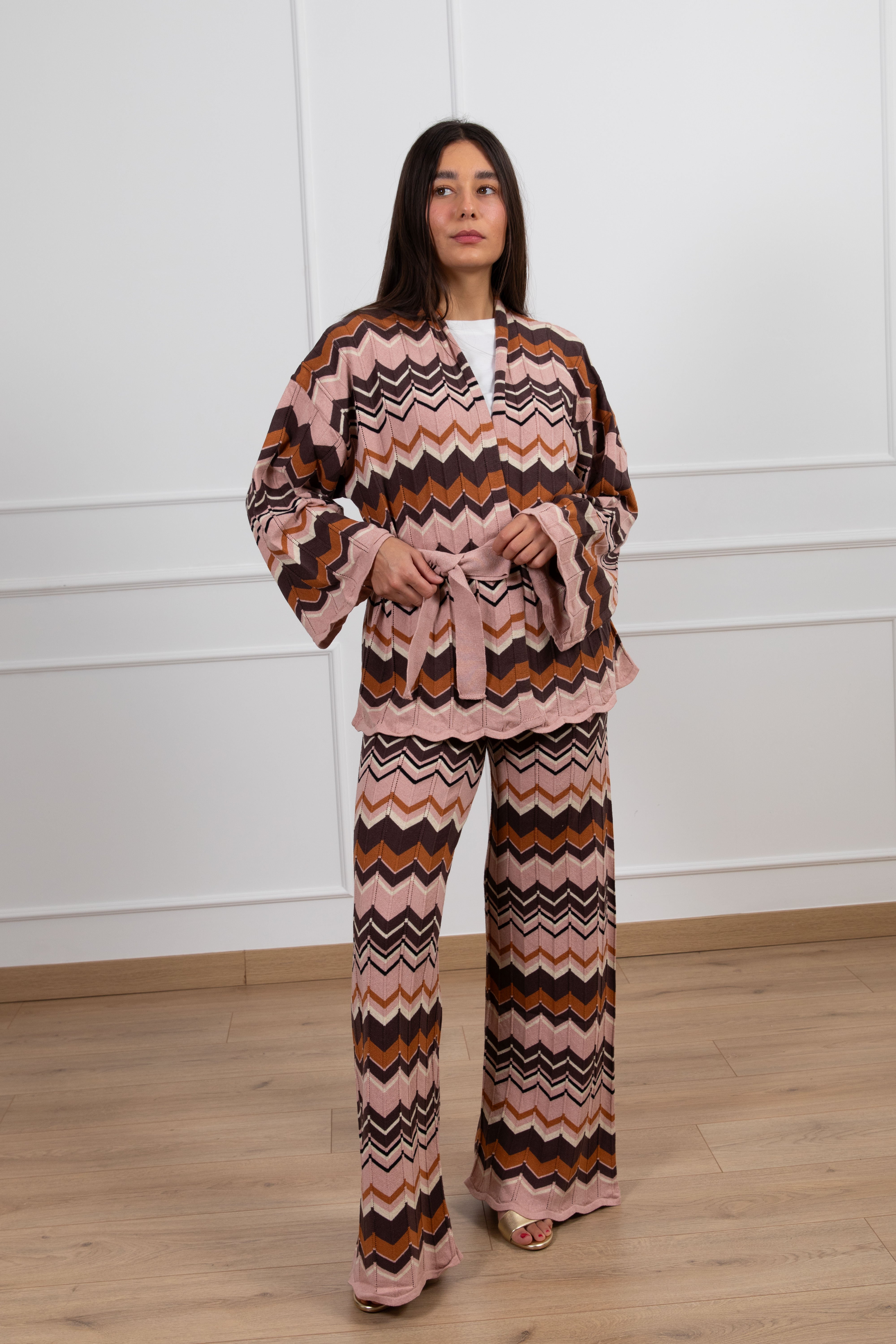 Pantalone motivo zig-zag ViCOLO