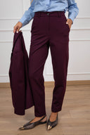 Pantalone sigaretta in punto milano variante bordeaux Tensione IN