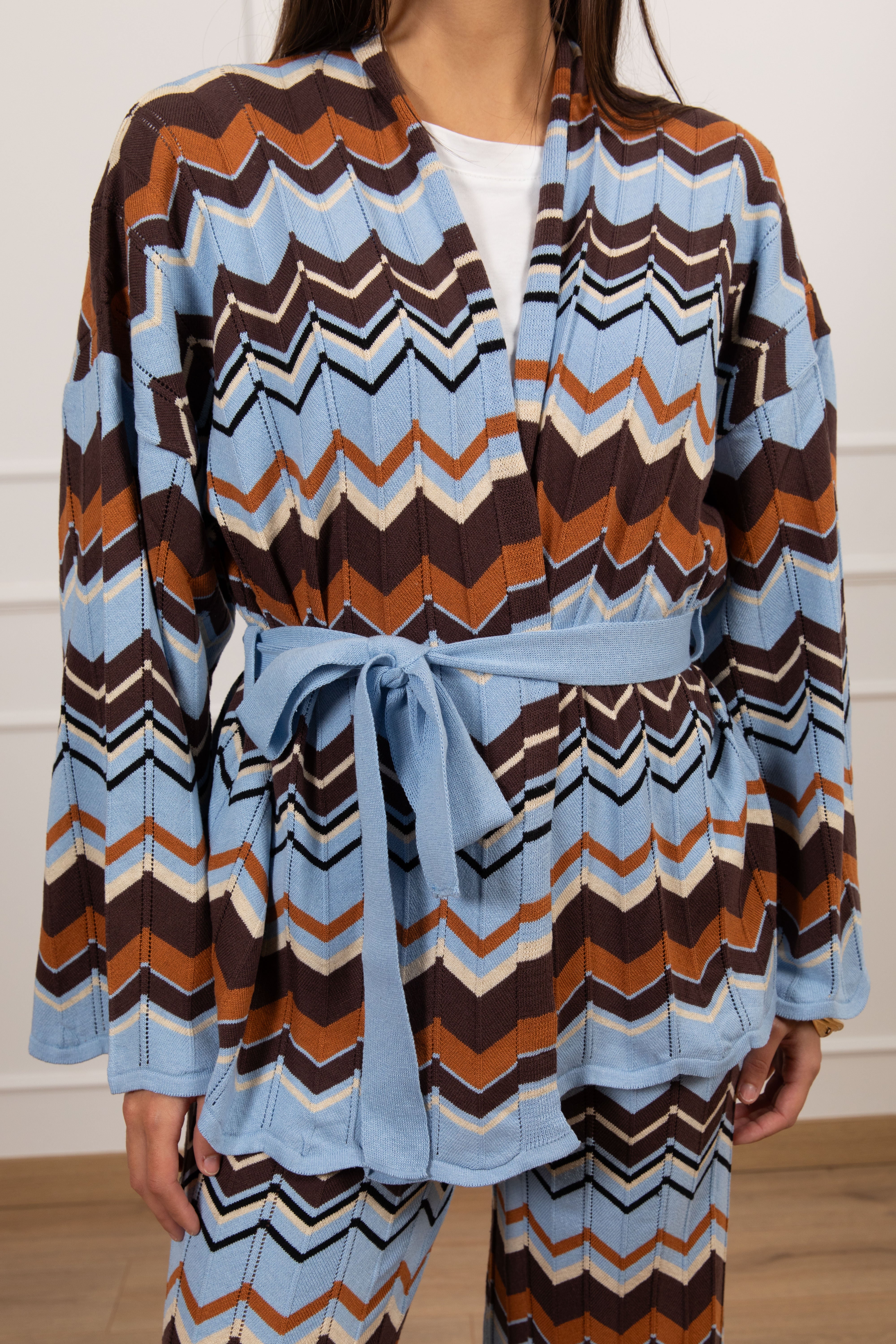 Cardigan motivo zig-zag ViCOLO