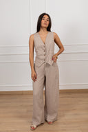 Gilet 100% lino Tensione IN