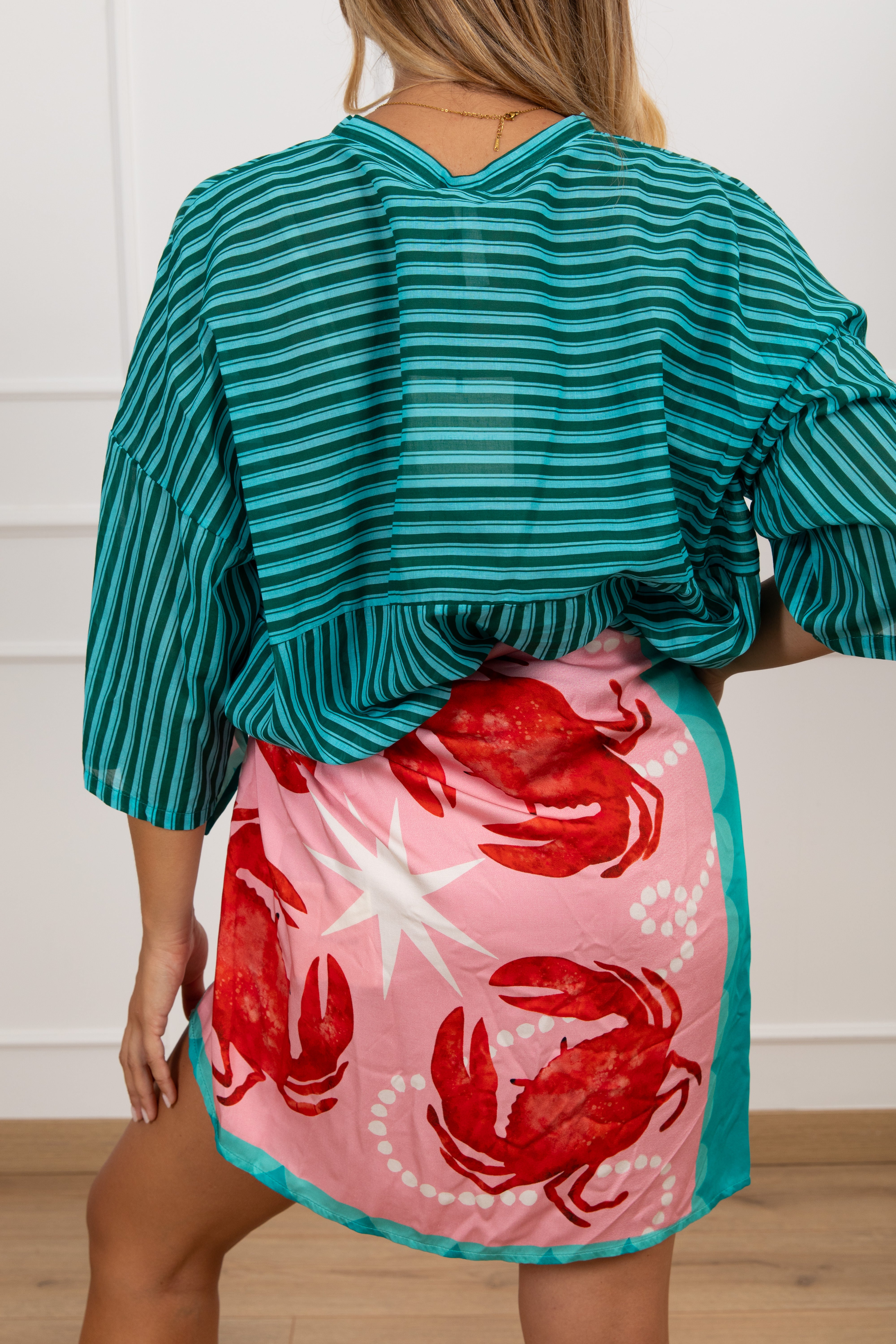 Camicia a righe asimmetriche Tensione IN